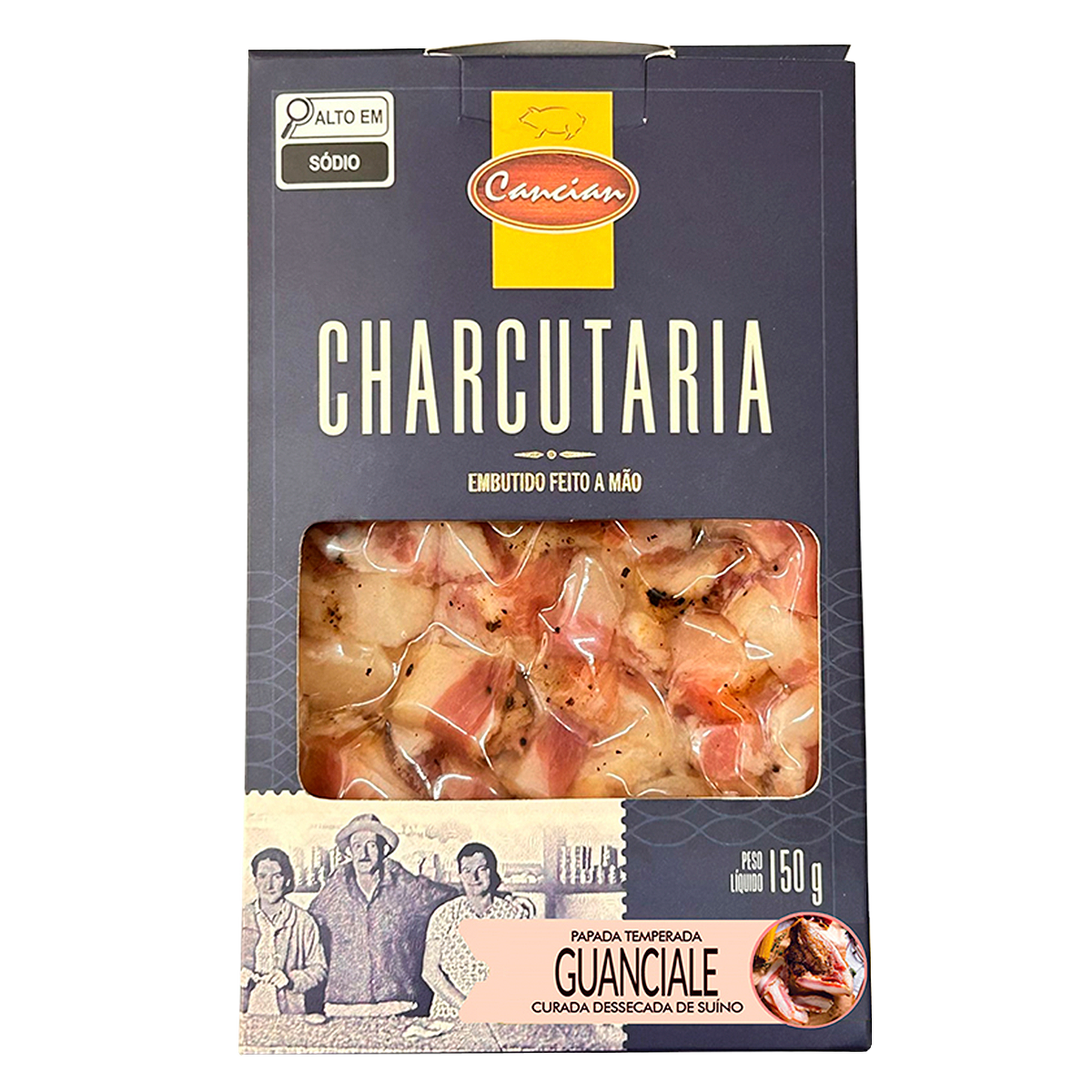 Guanciale em Cubos Charcutaria Cancian 150g