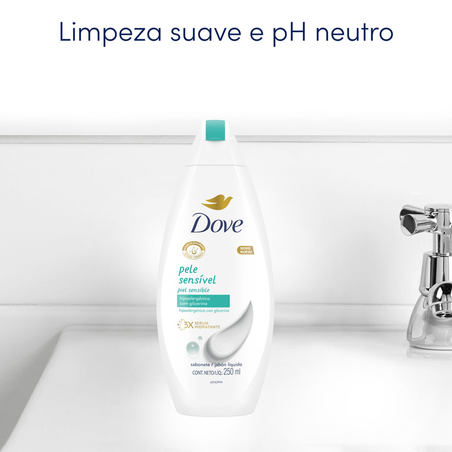 Sabonete Líquido Pele Sensível Dove Frasco 250ml