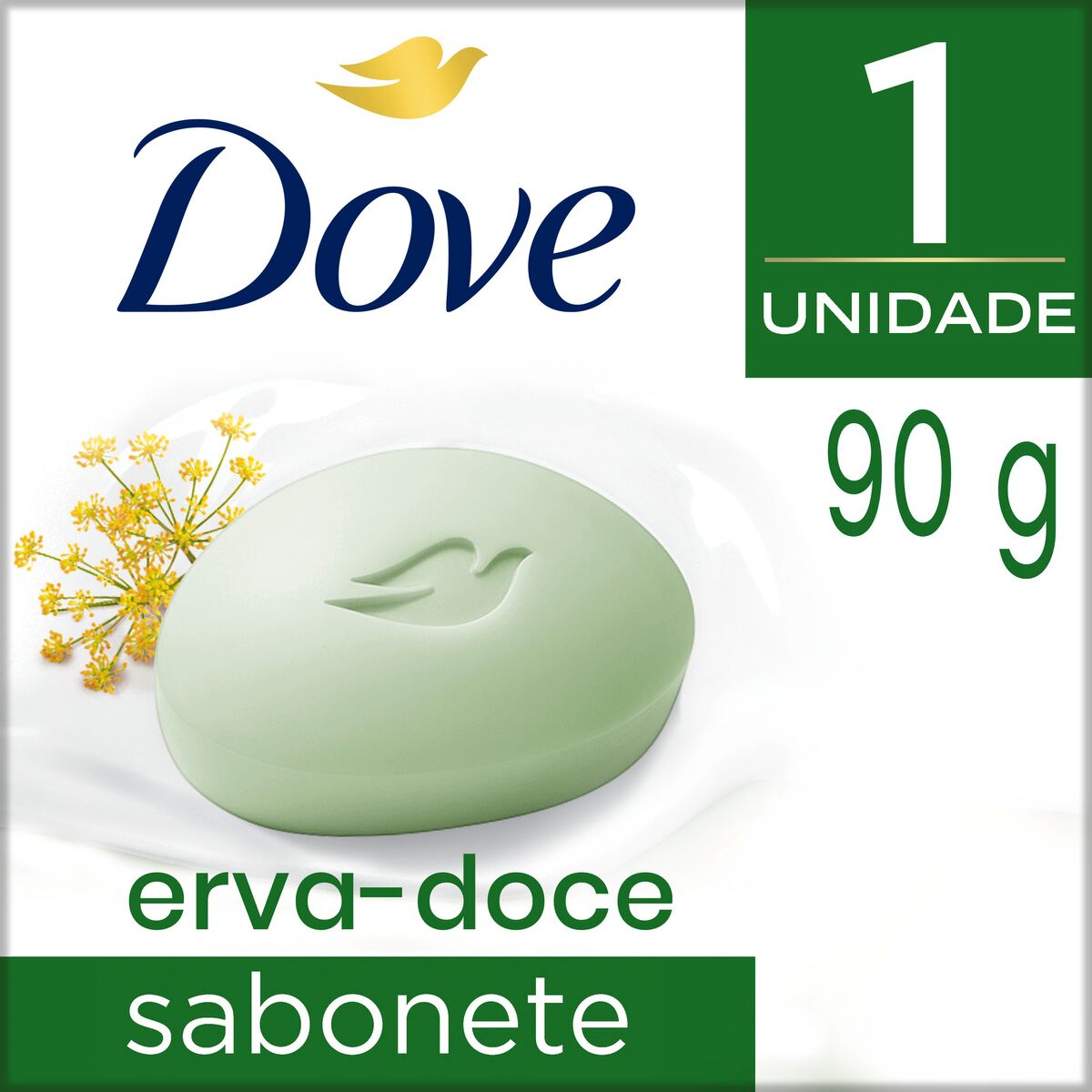 Sabonete Barra Erva-Doce e Camomila Dove Caixa 90g