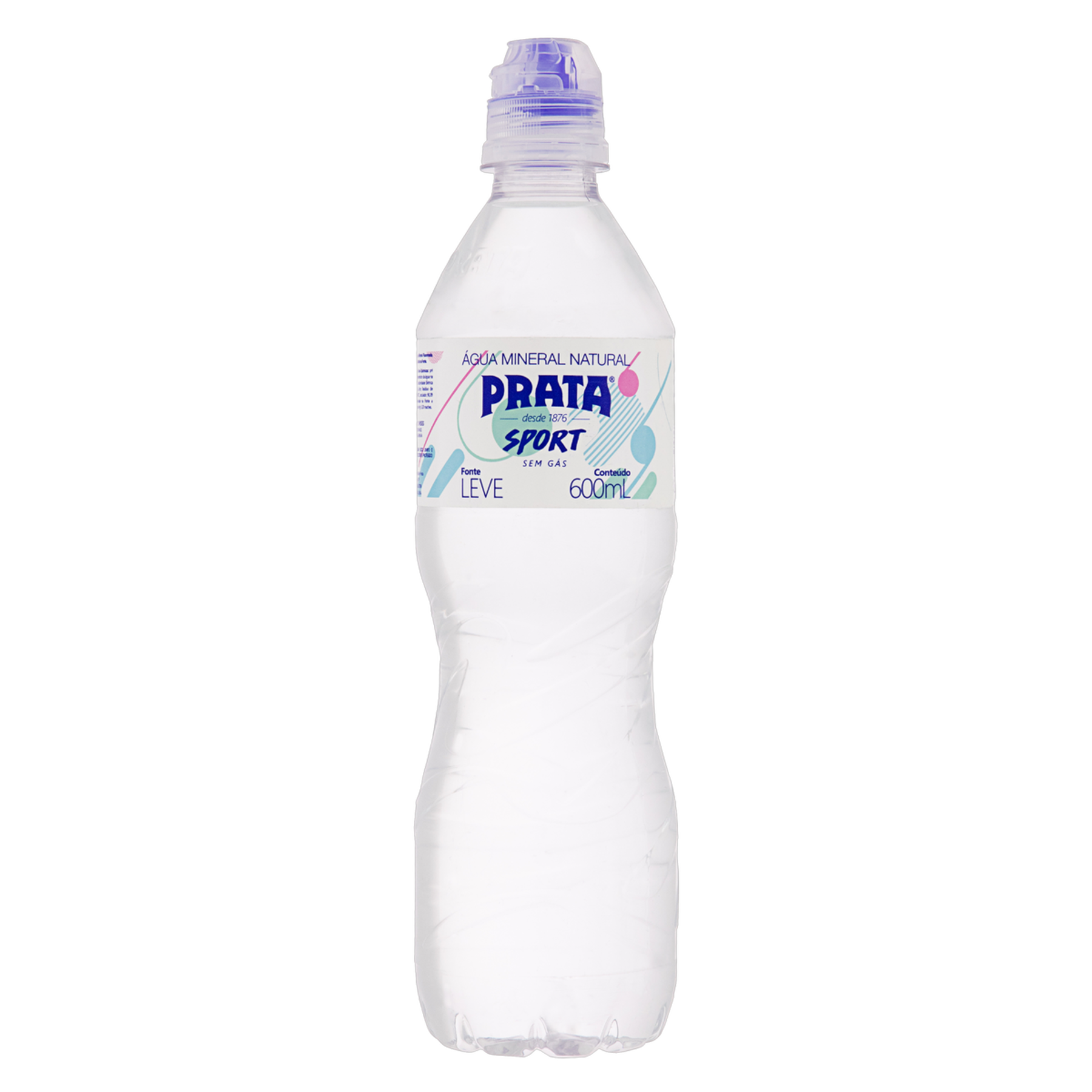 Água Mineral Natural sem Gás Prata Sport Garrafa 600ml