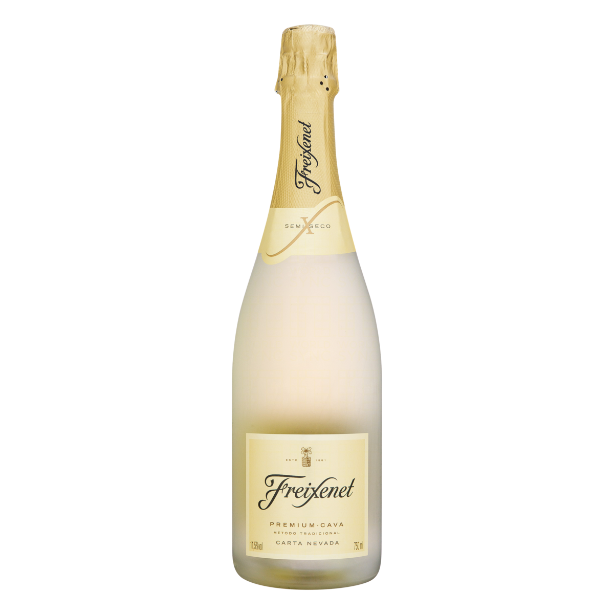 Espumante Branco Demi-Sec Carta Nevada Premium Cava Freixenet Garrafa 750ml