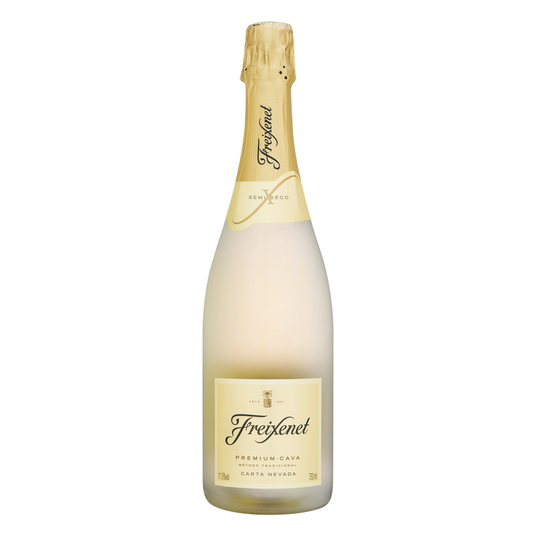 Espumante Branco Demi-Sec Carta Nevada Premium Cava Freixenet Garrafa 750ml