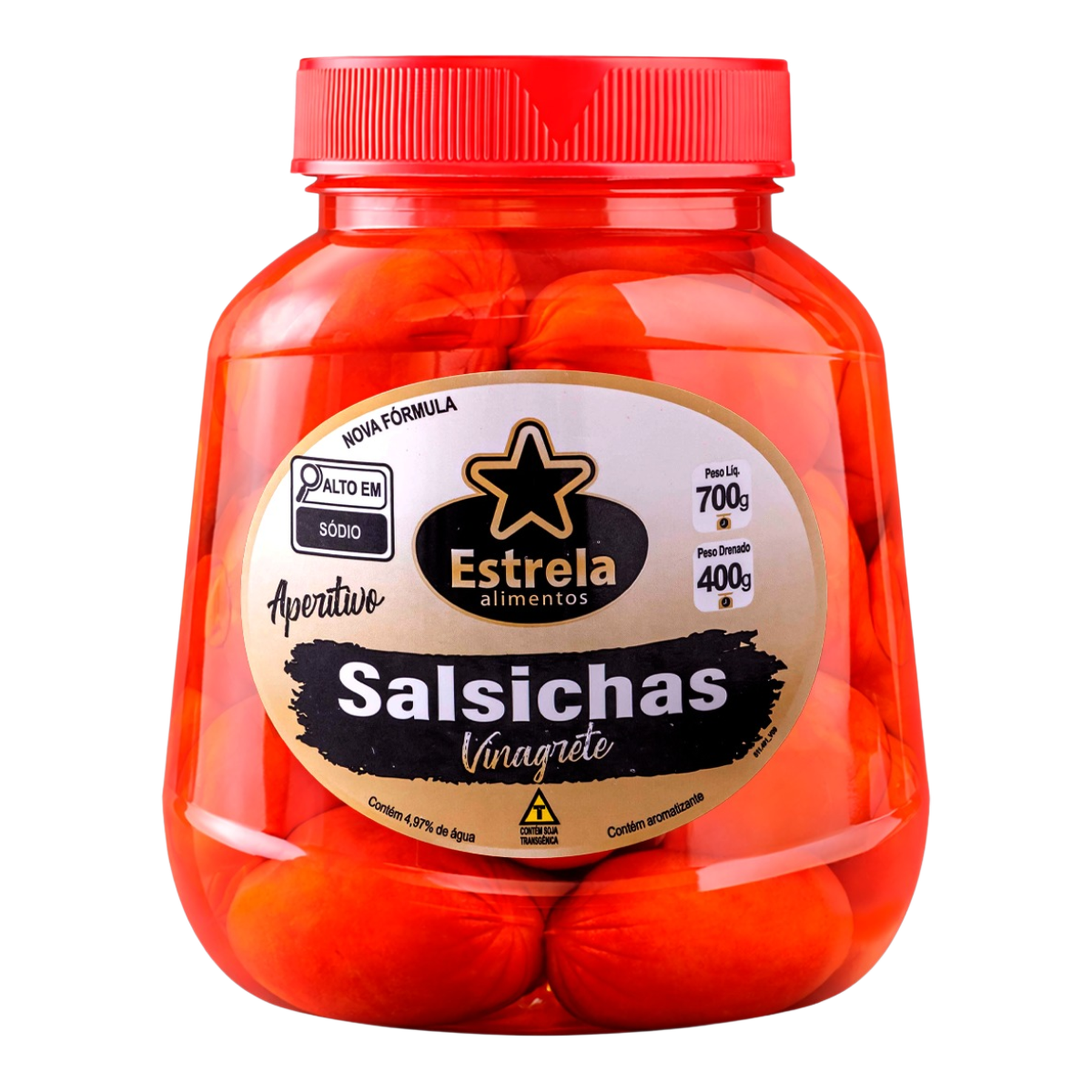 Salsicha Vinagrete Aperitivo Estrela Pote 400g