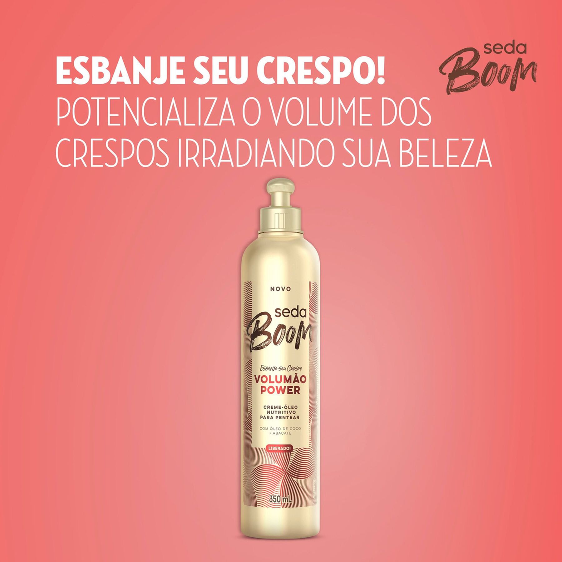 Creme para Pentear Seda Boom Volumão Power 350ml