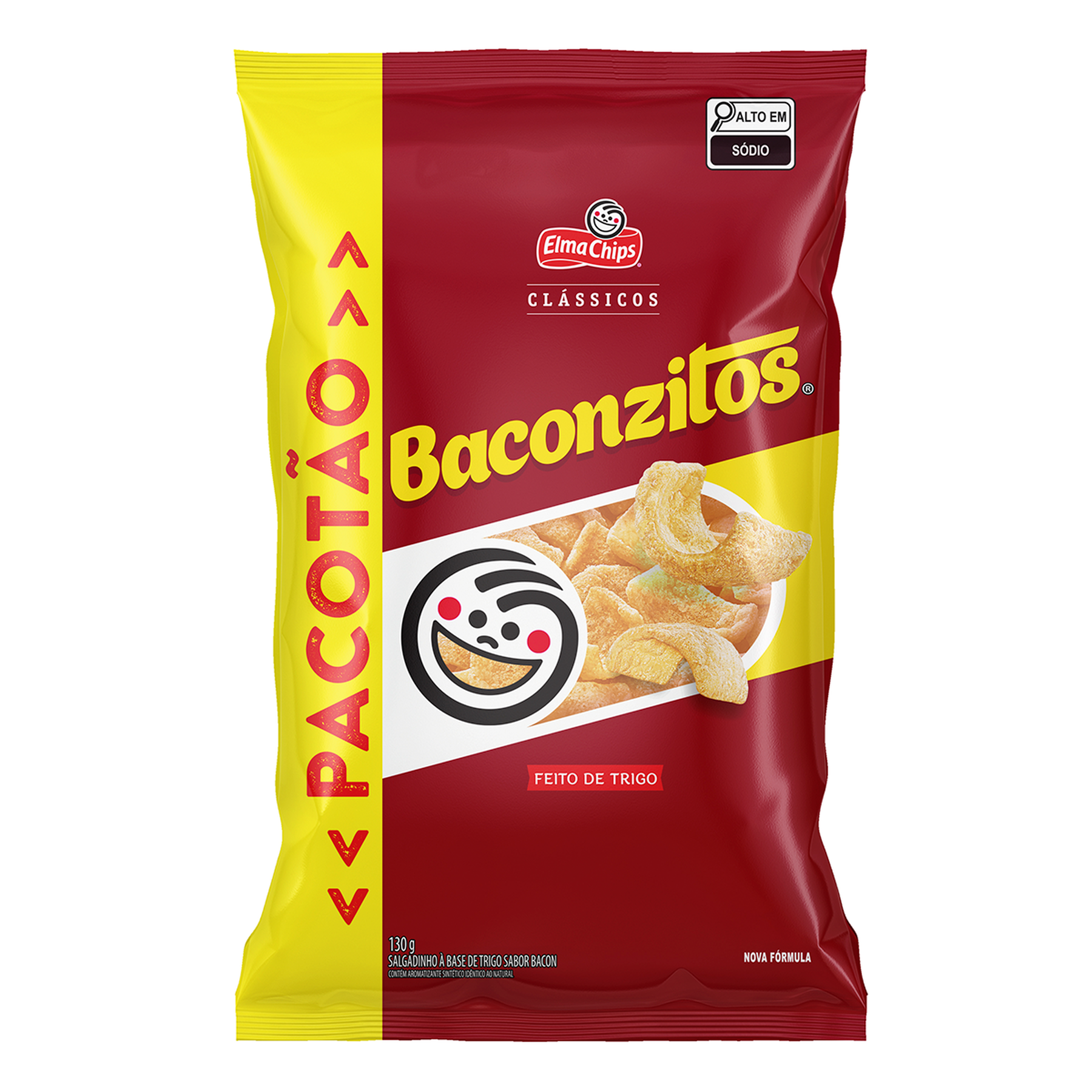Salgadinho de Trigo Baconzitos Elma Chips Pacote 130g