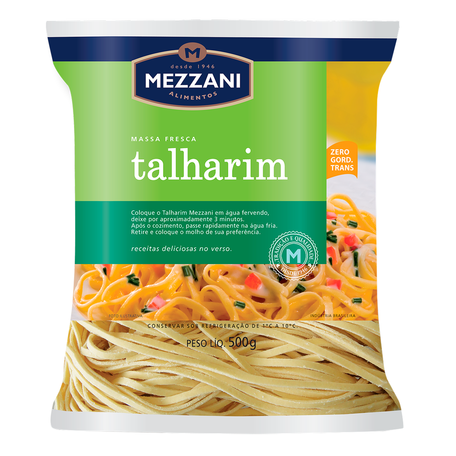 Massa Fresca Talharim Mezzani Pacote 500g