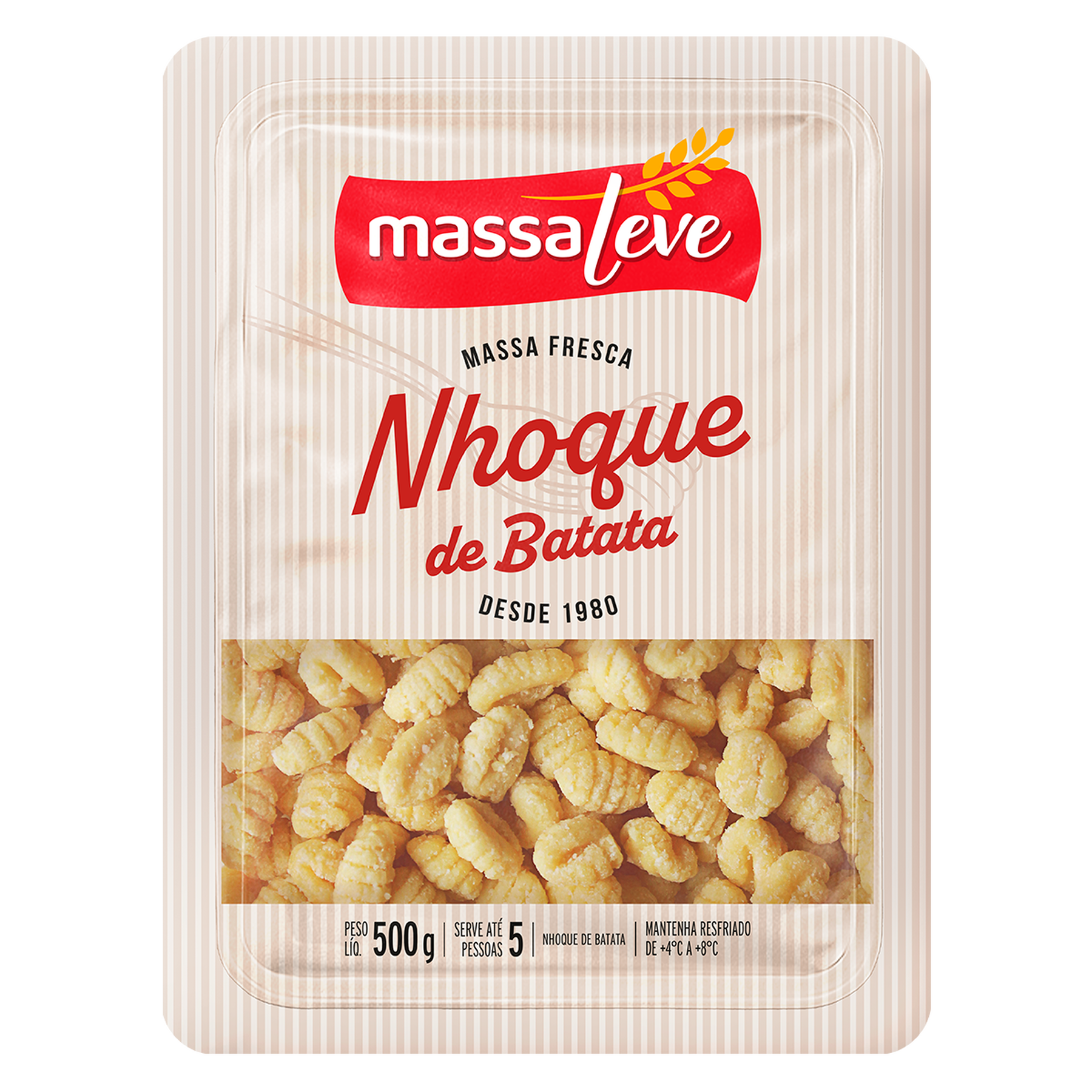 Nhoque Massa Leve Bandeja 500g