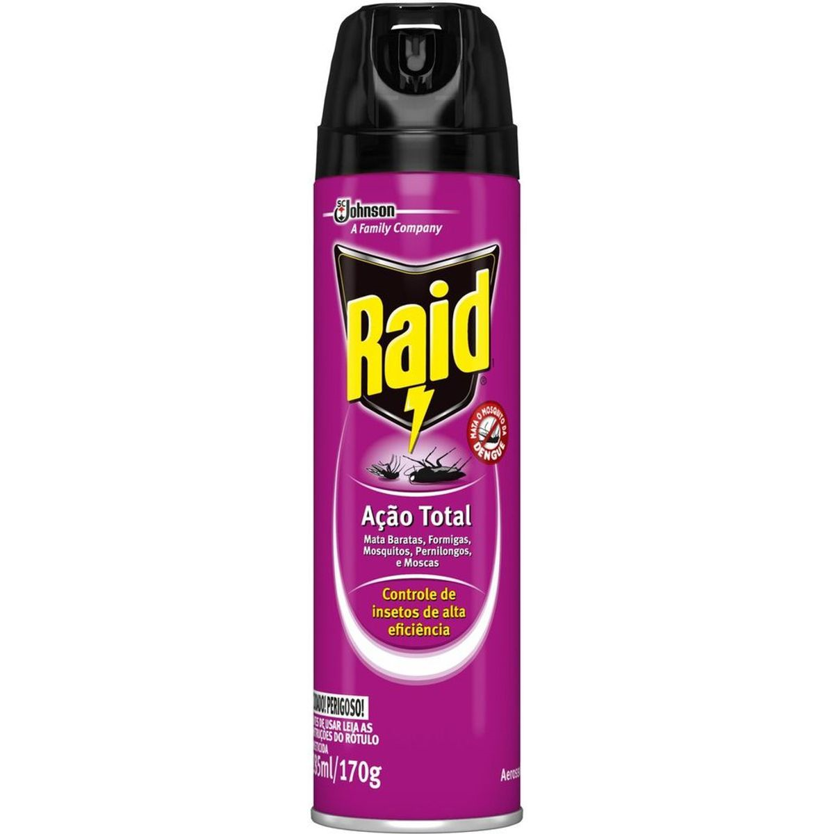 Inseticida Aerossol A&ccedil;&atilde;o Total Raid Frasco 285ml&nbsp;