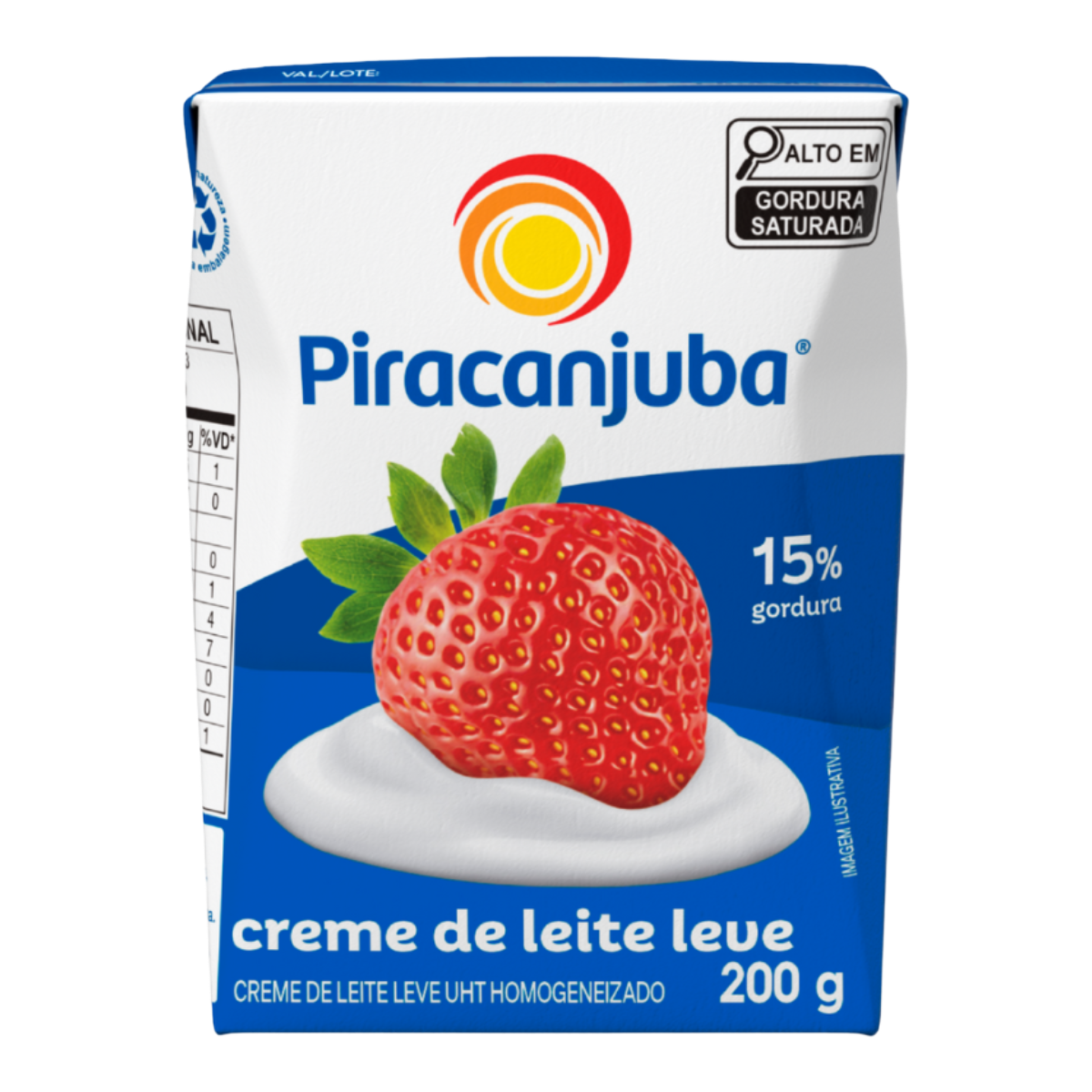 Creme de Leite UHT Homogeneizado Piracanjuba Caixa 200g