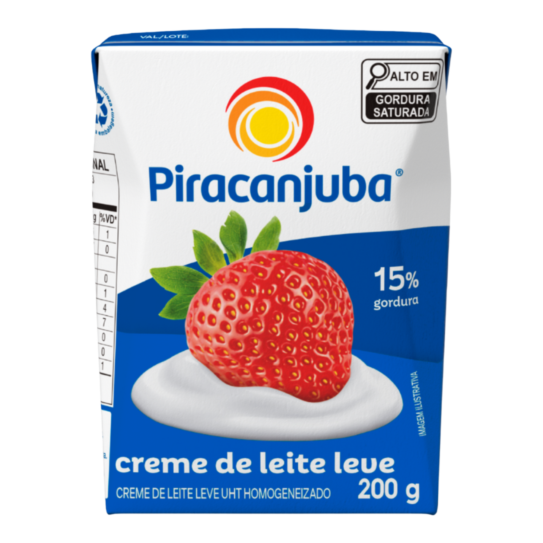 Creme de Leite UHT Homogeneizado Piracanjuba Caixa 200g