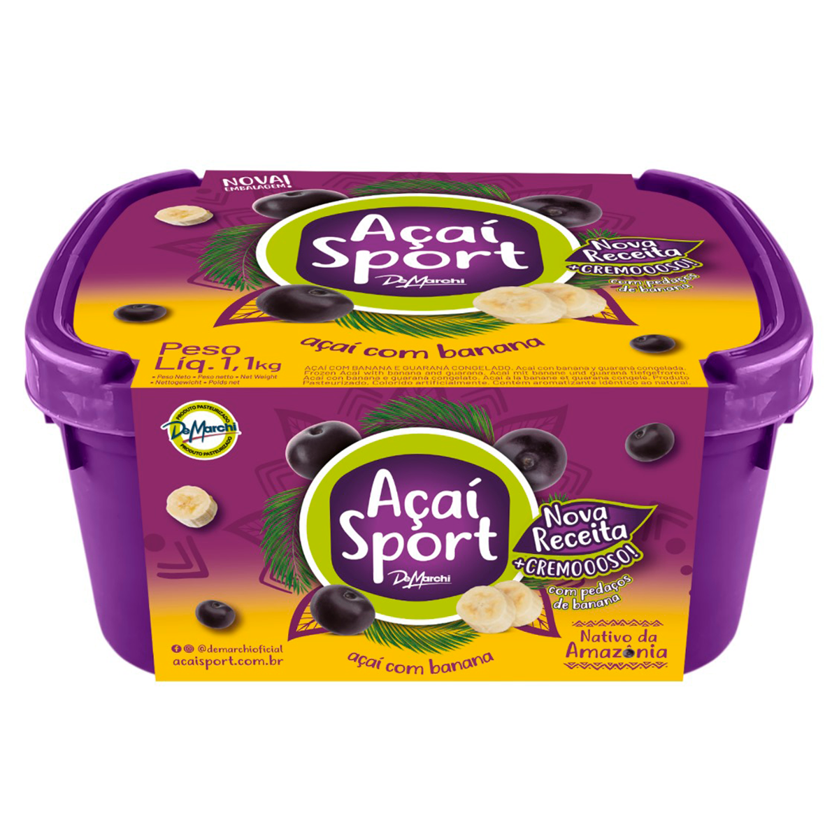 A&ccedil;a&iacute; com Banana A&ccedil;a&iacute; Sport De Marchi Pote 1,1kg
