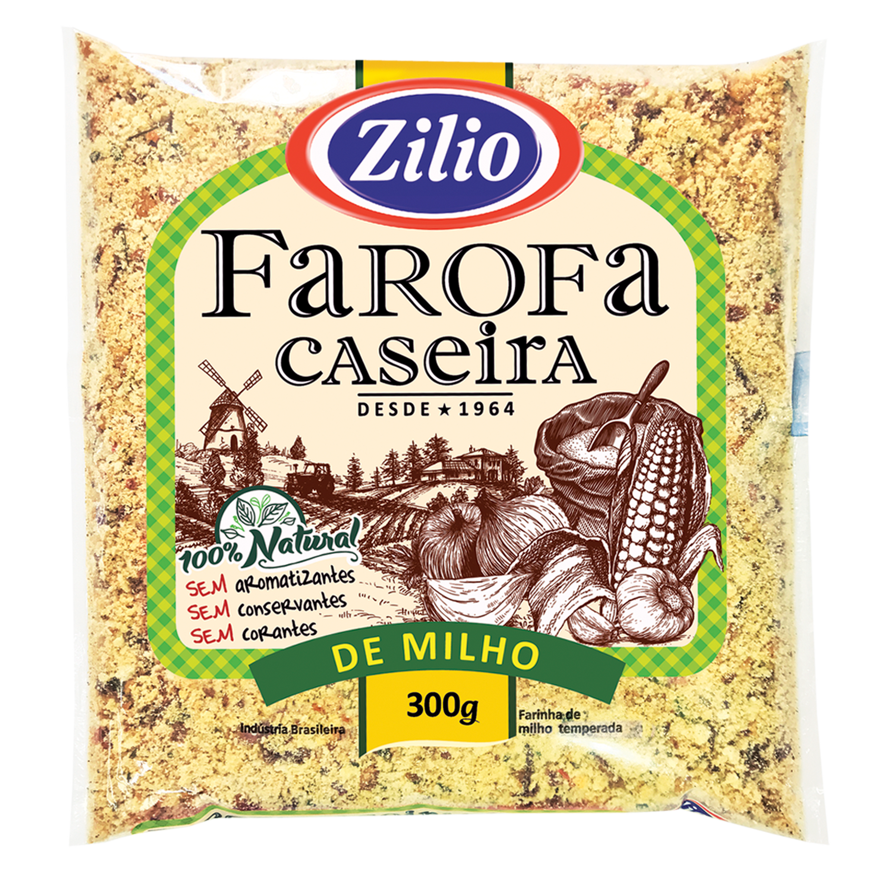 Farofa Caseira Milho Zilio 300g