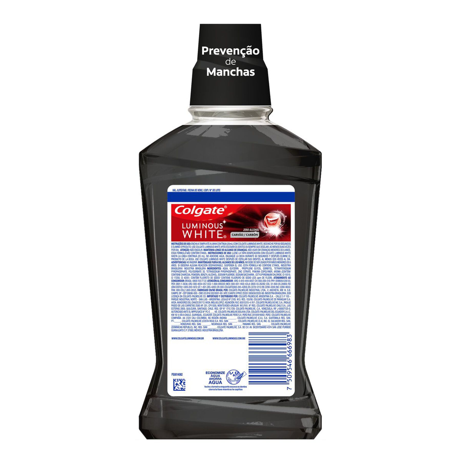 Enxaguante Bucal Para Clareamento Dental Colgate Luminous White Carvão 500ml