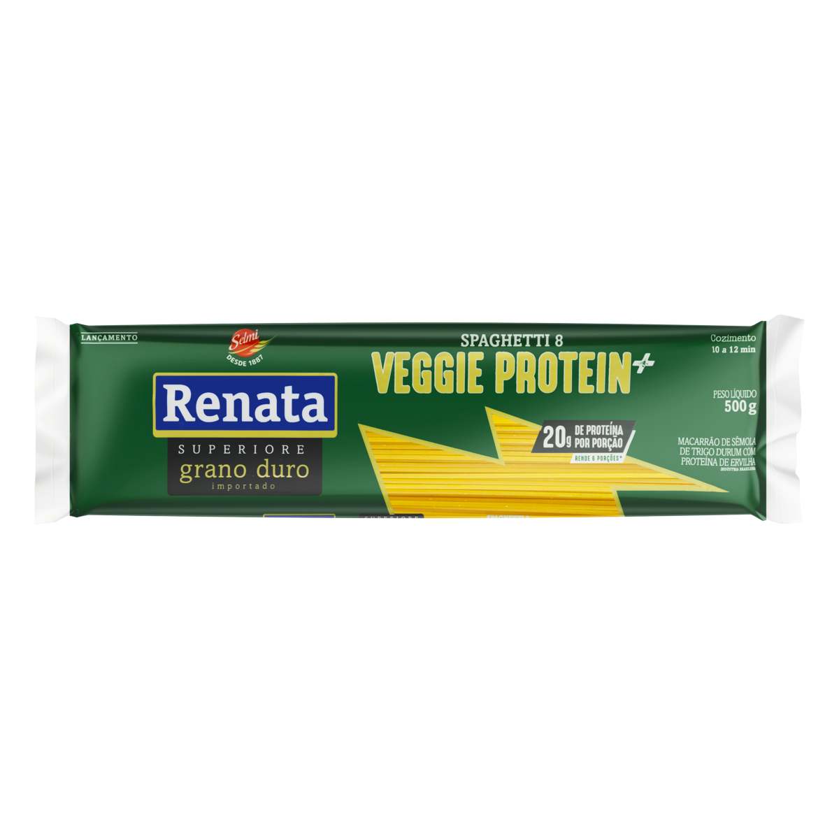 Macarr&atilde;o de S&ecirc;mola de Trigo Spaghetti Veggie Protein Renata 500g