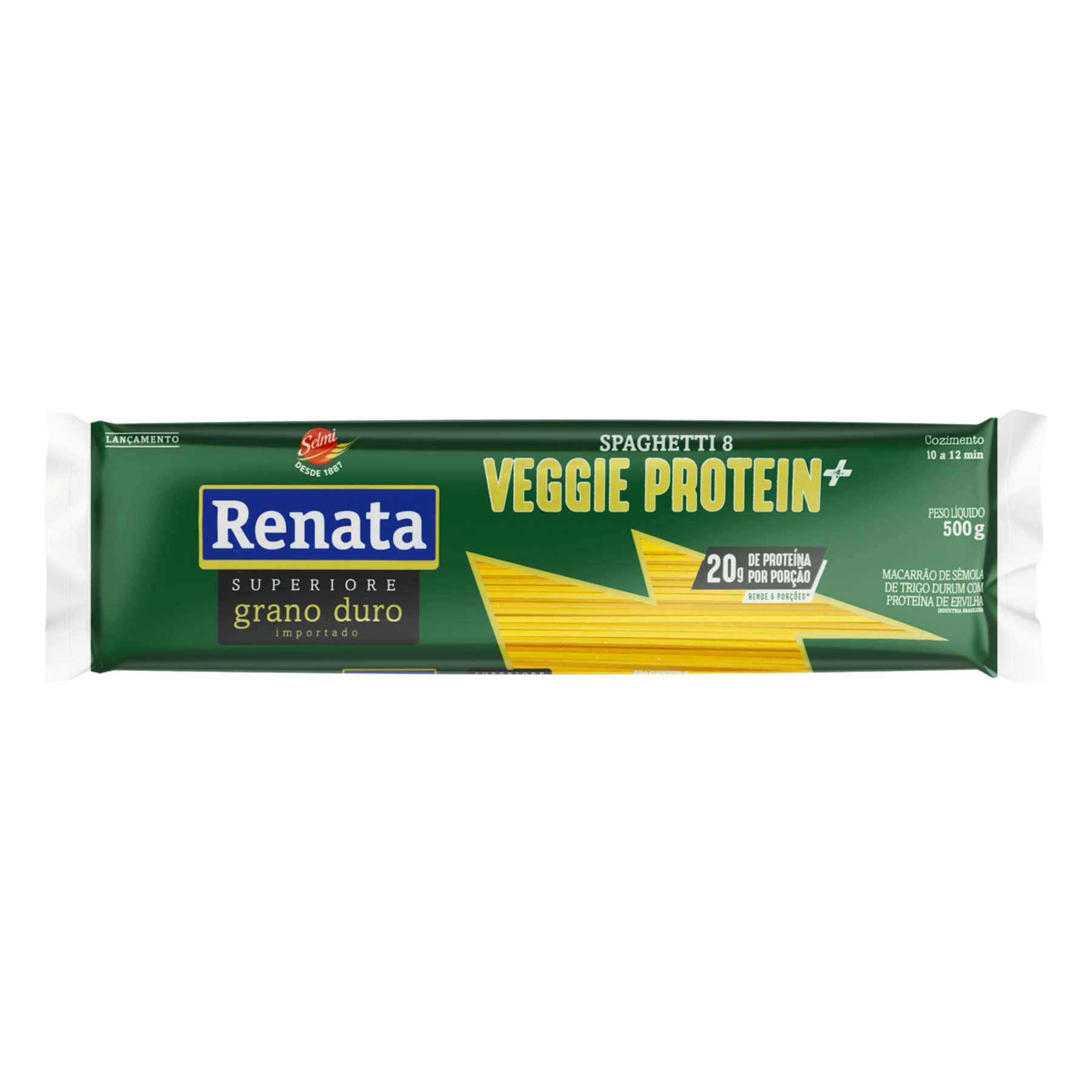 Macarr&atilde;o de S&ecirc;mola de Trigo Spaghetti Veggie Protein Renata 500g