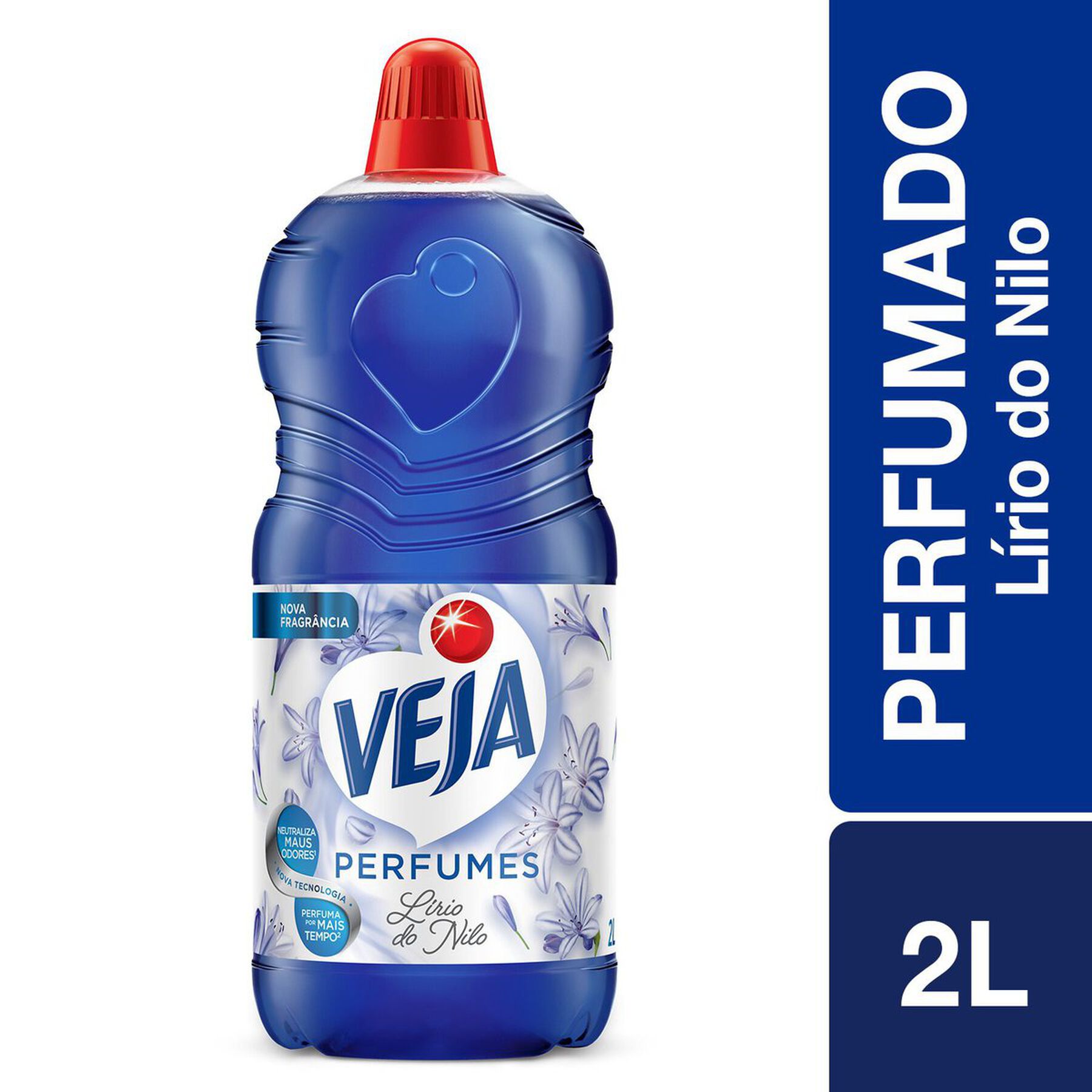 Limpador Perfumado L&iacute;rio do Nilo Veja Perfumes Frasco 2l