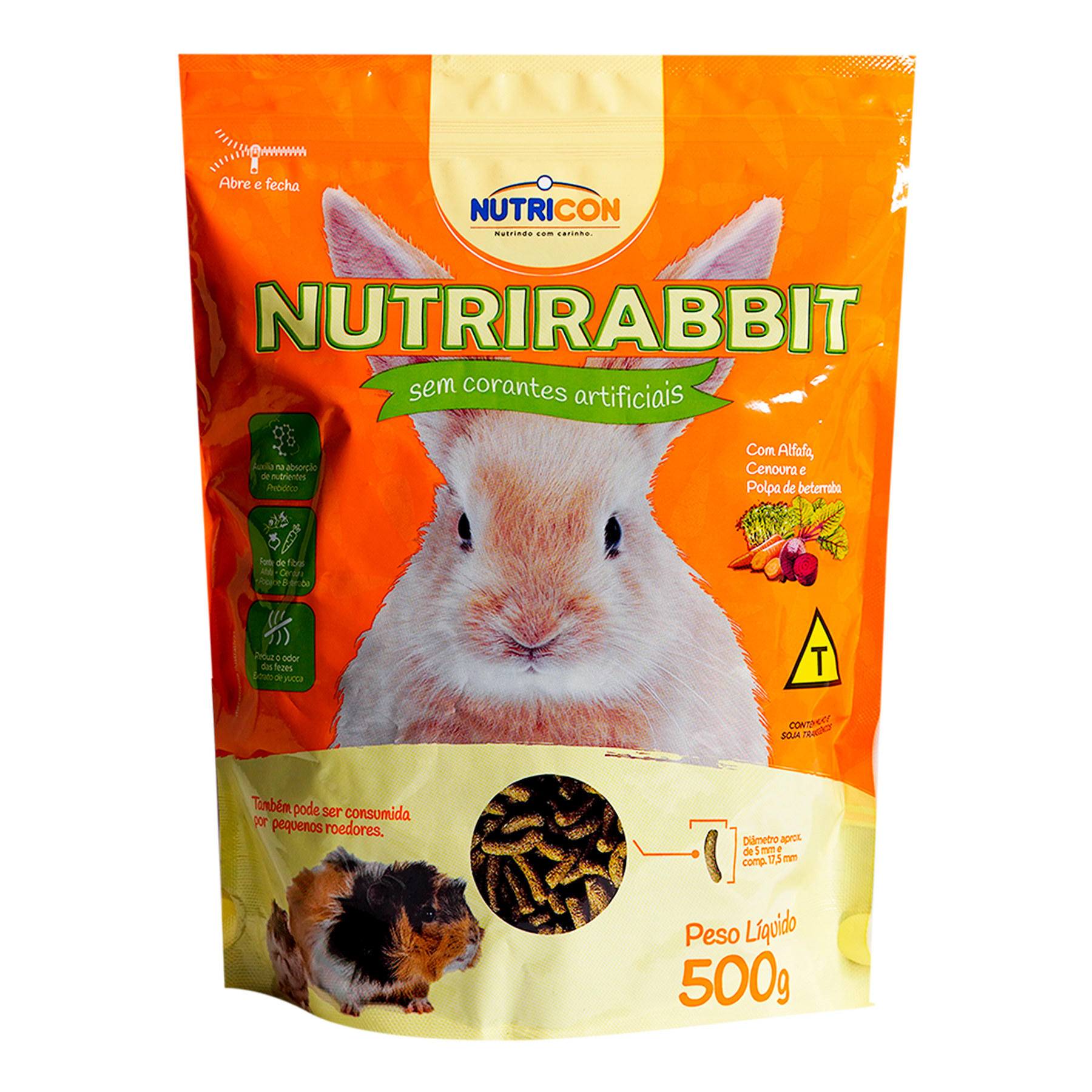 Ração Nutrirabbit Nutricon Sachê 500g