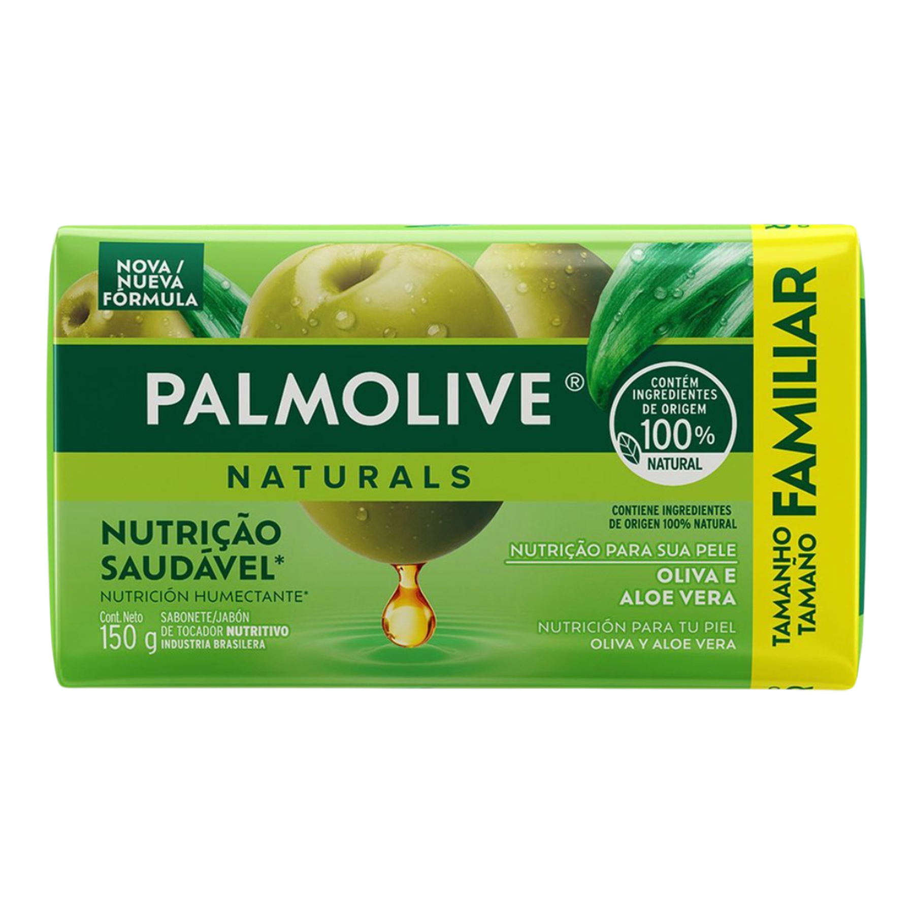 Sabonete Barra Palmolive Naturals Nutri&ccedil;&atilde;o Saud&aacute;vel Envolt&oacute;rio 150g