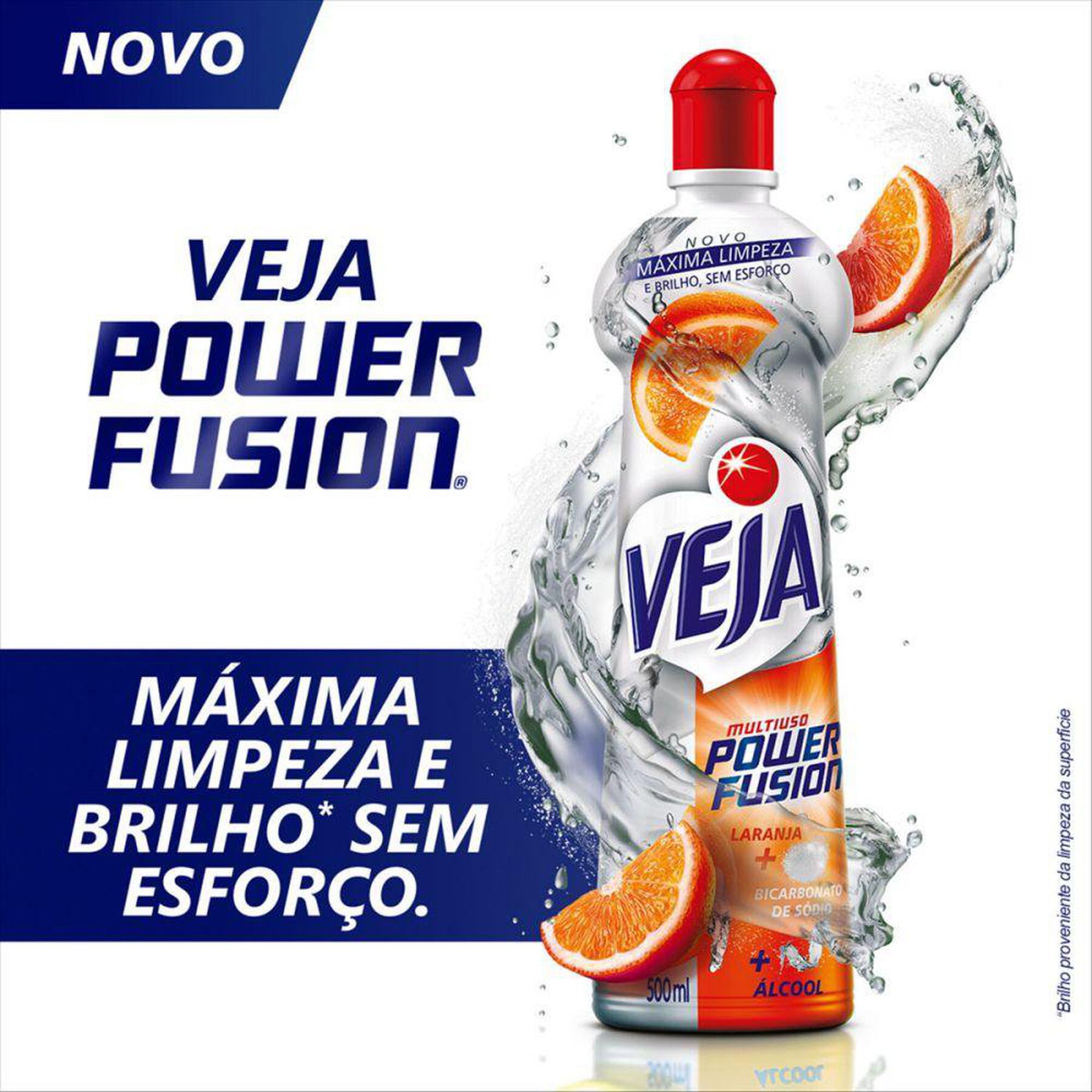 Limpador Multiuso Laranja Veja Power Fusion Squeeze 500ml