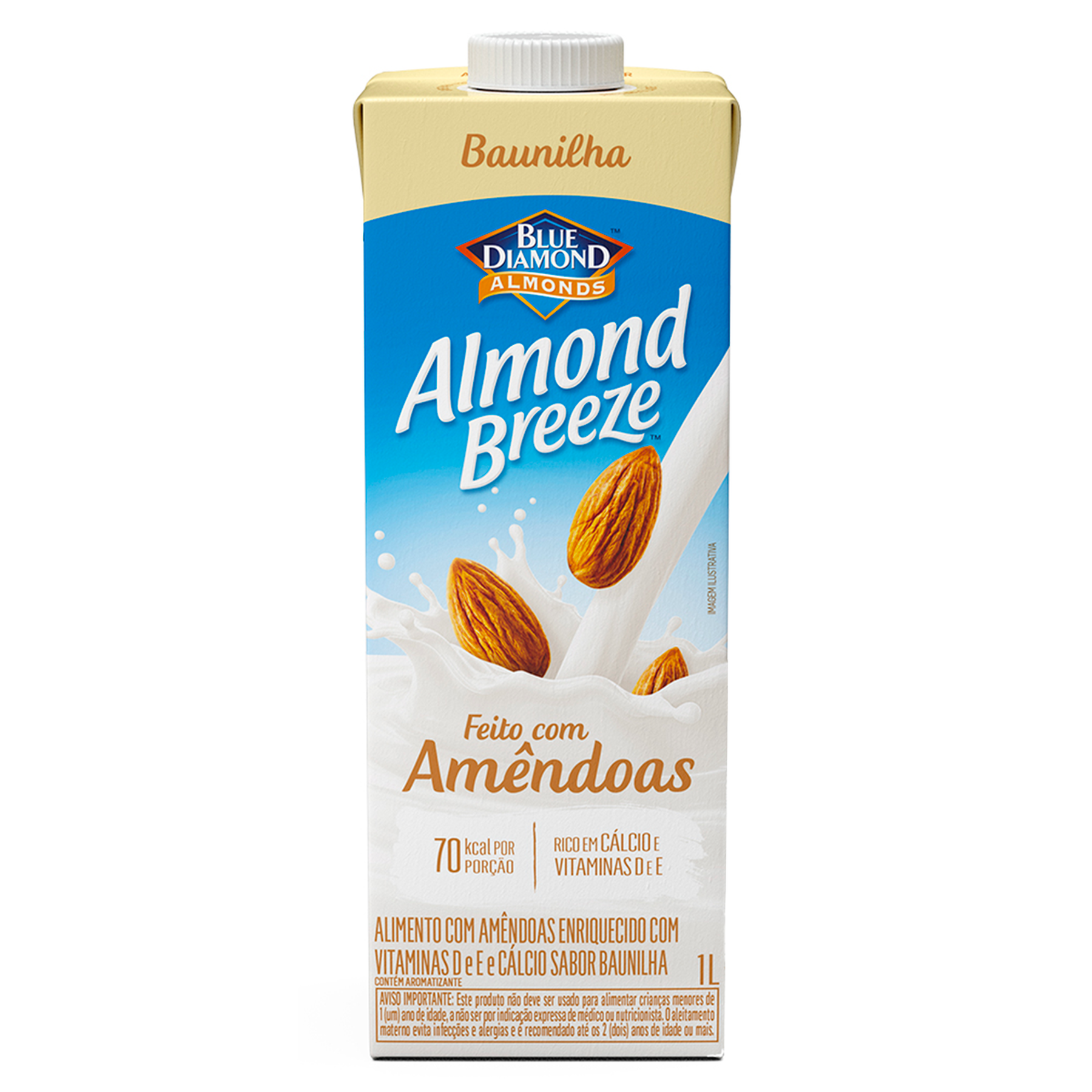 Bebida à Base de Amêndoa Baunilha Blue Diamond Almond Breeze Caixa 1l