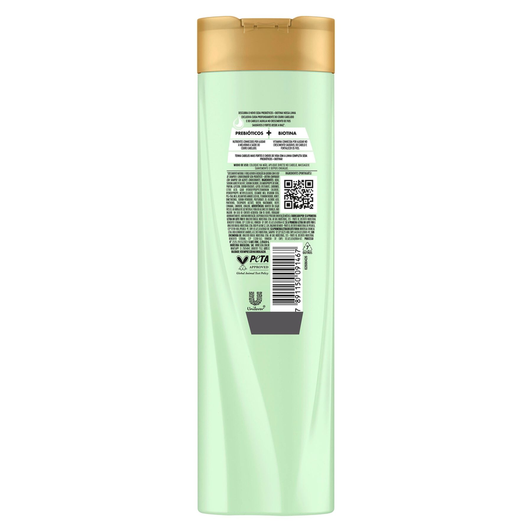 Shampoo Prebióticos + Biotina Seda Frasco 325ml