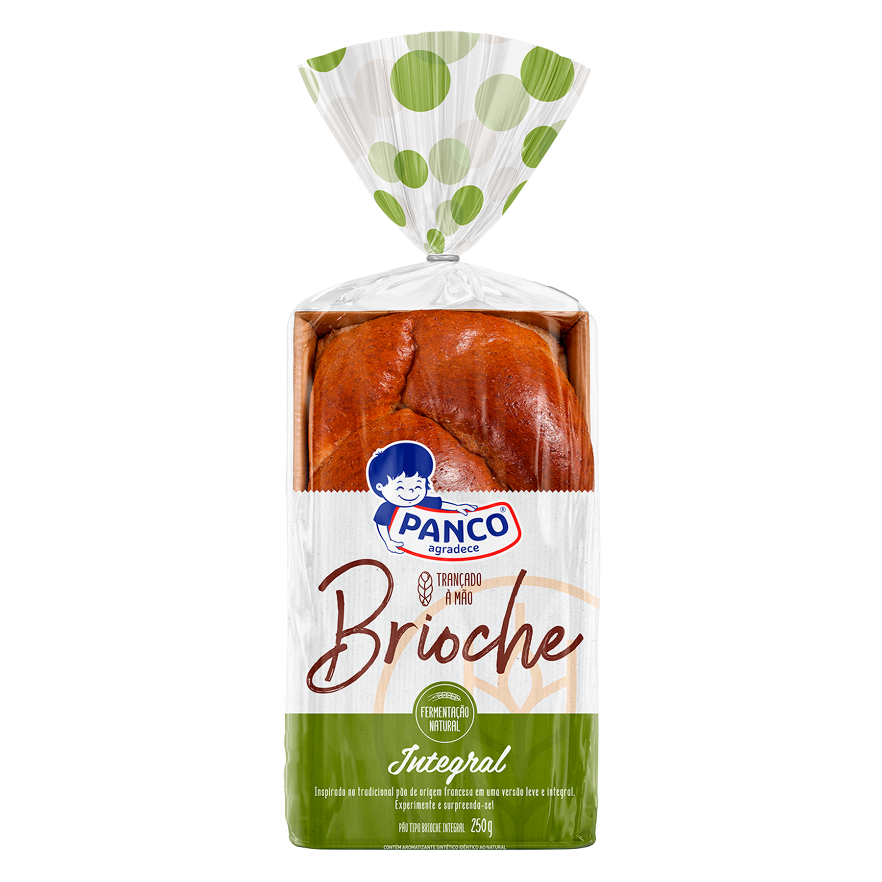 Pão Brioche Trançado Integral Panco Pacote 250g