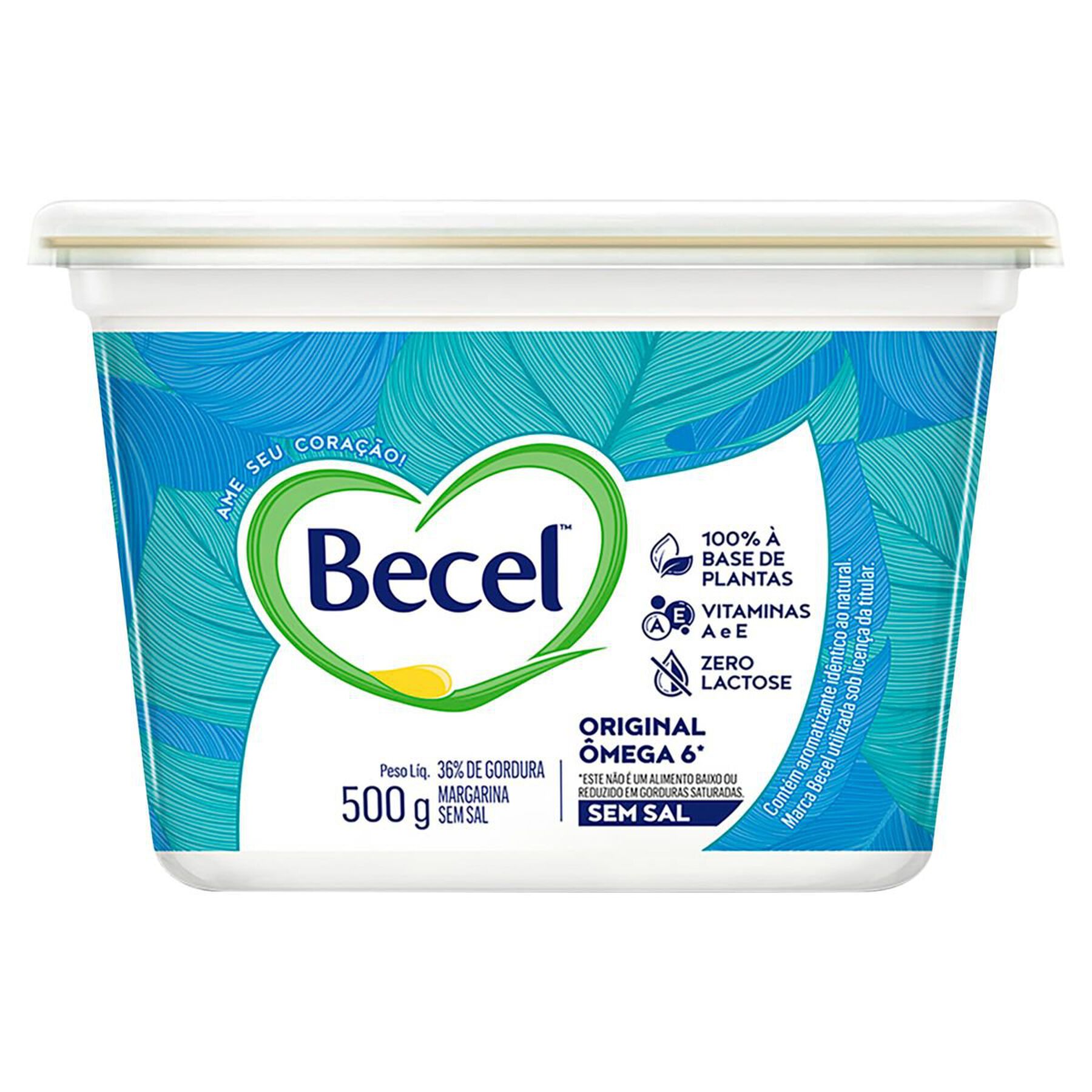 Margarina Original sem Sal Becel Pote 500g 