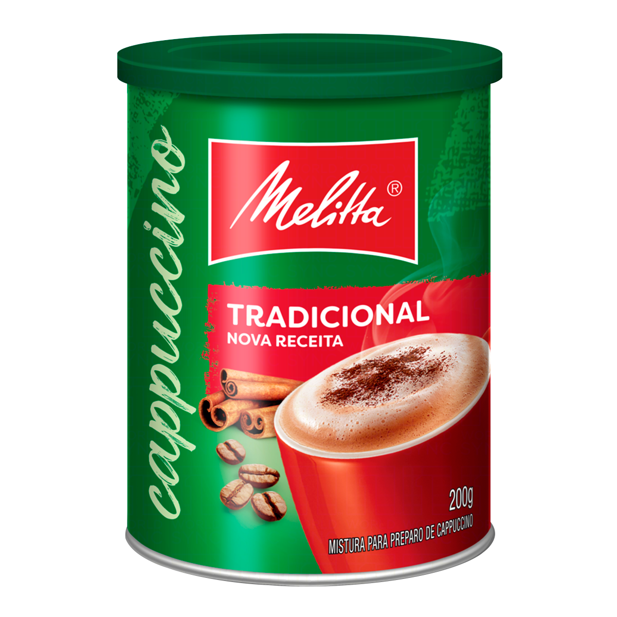 Cappuccino Sol&uacute;vel Tradicional Melitta Lata 200g