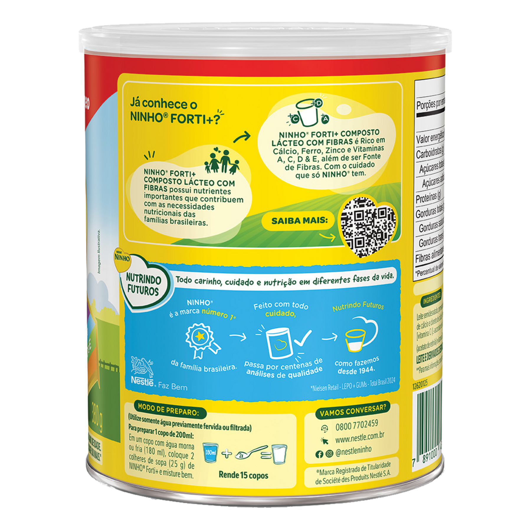 Composto L&aacute;cteo Forti+ Ninho Lata 380g