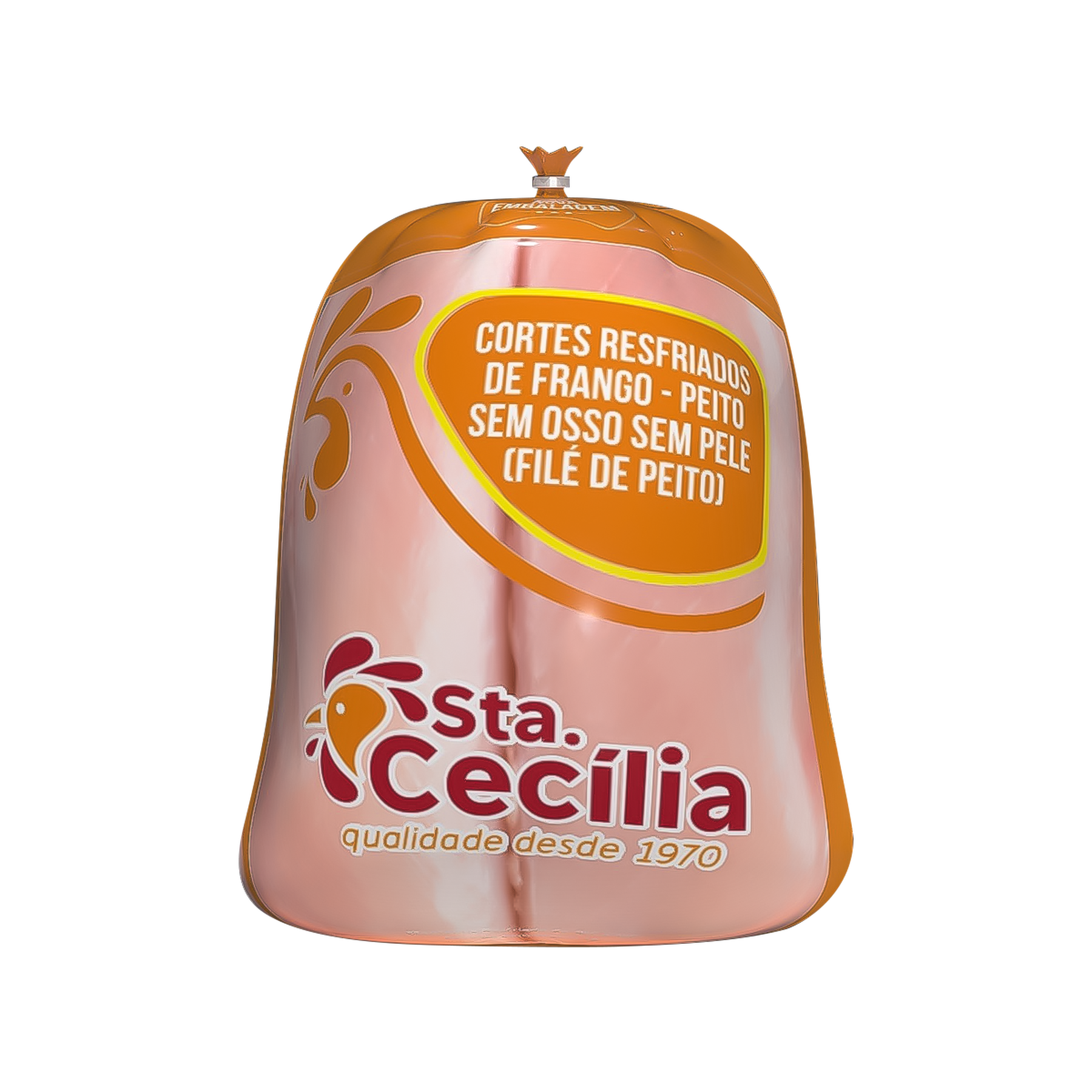 Fil&eacute; de Peito de Frango Sem Osso Sem Pele Santa Cec&iacute;lia aprox. 840g