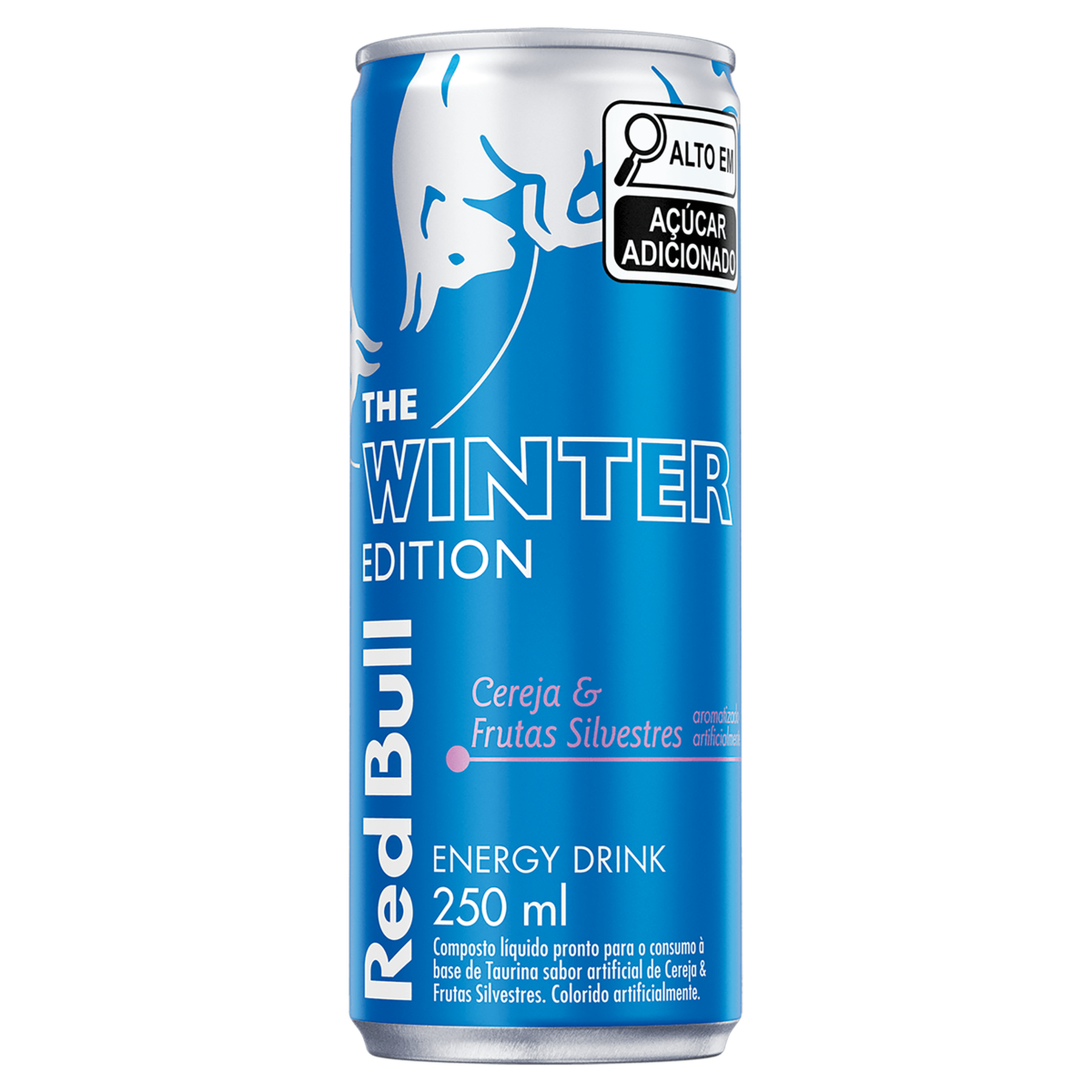 Energético Cereja e Frutas Silvestres Red Bull Lata 250ml - Embalagem The Winter Edition 