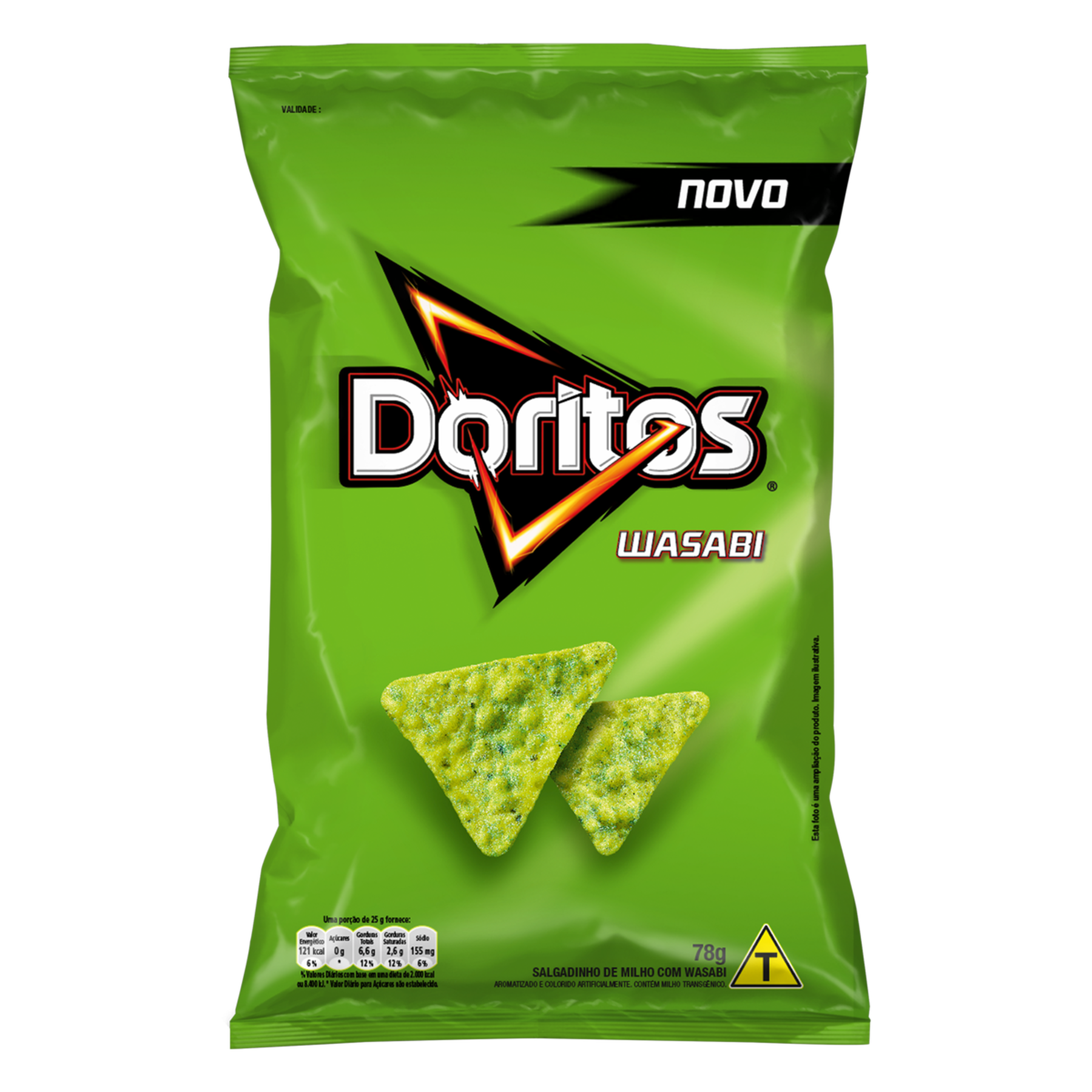 Salgadinho de Milho Wasabi Doritos Pacote 78g