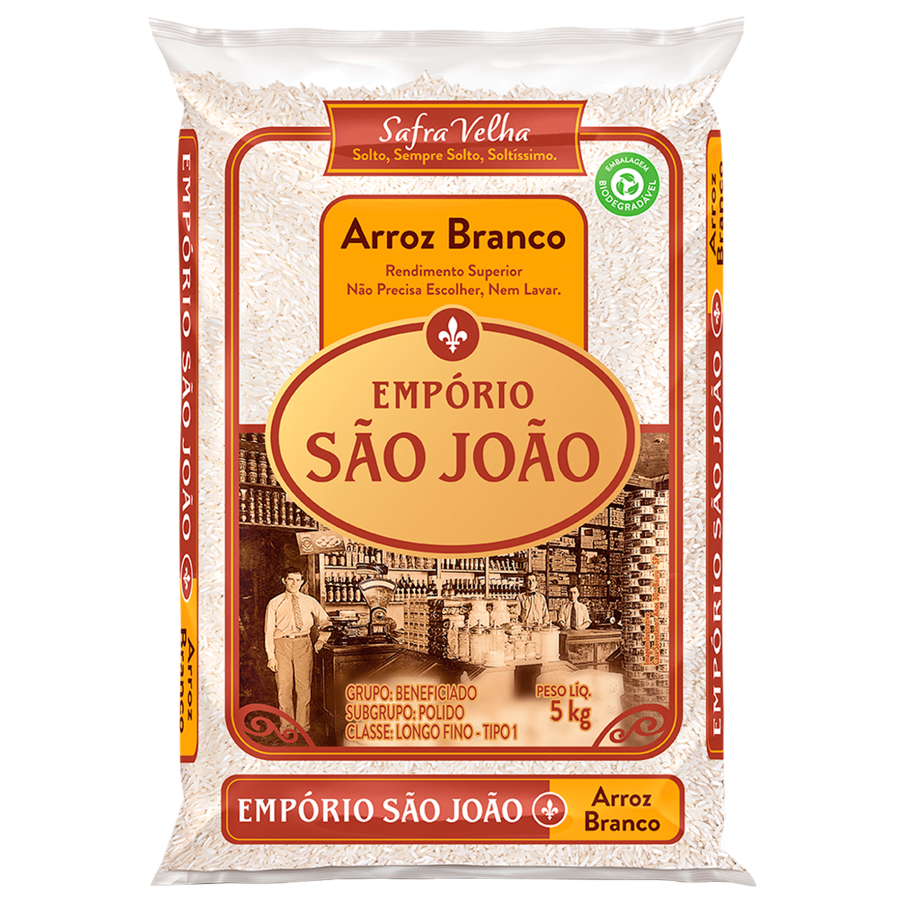 Arroz Empório São João Pacote 5kg