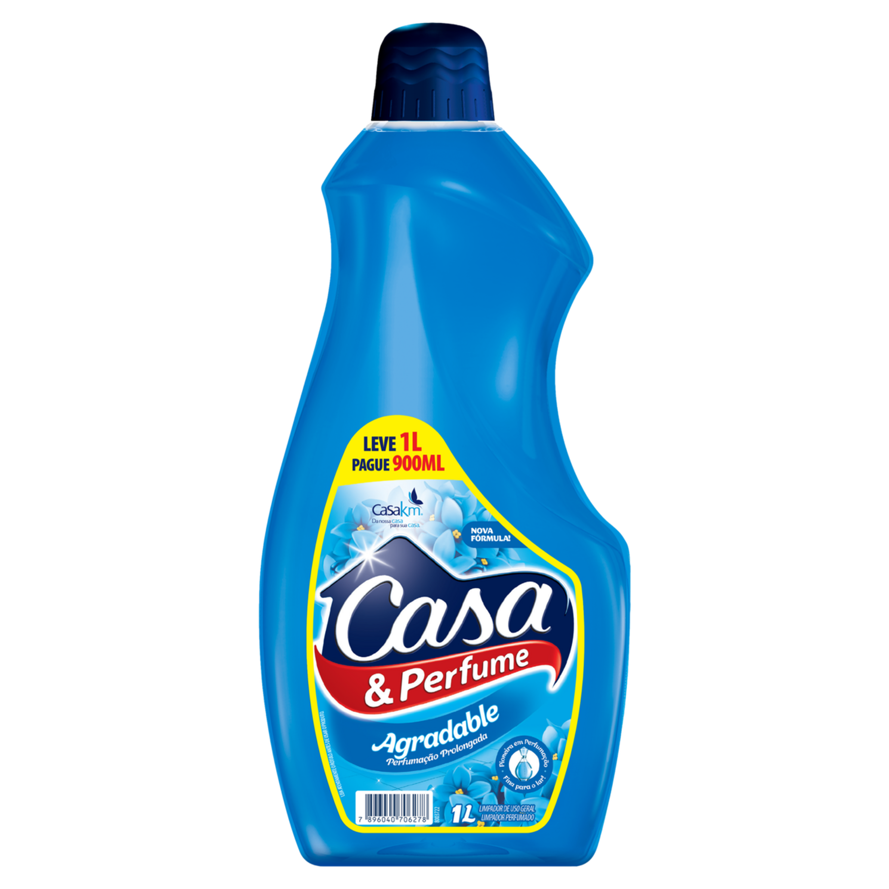 Limpador Perfumado Agradable Casa & Perfume Frasco Leve 1l Pague 900ml