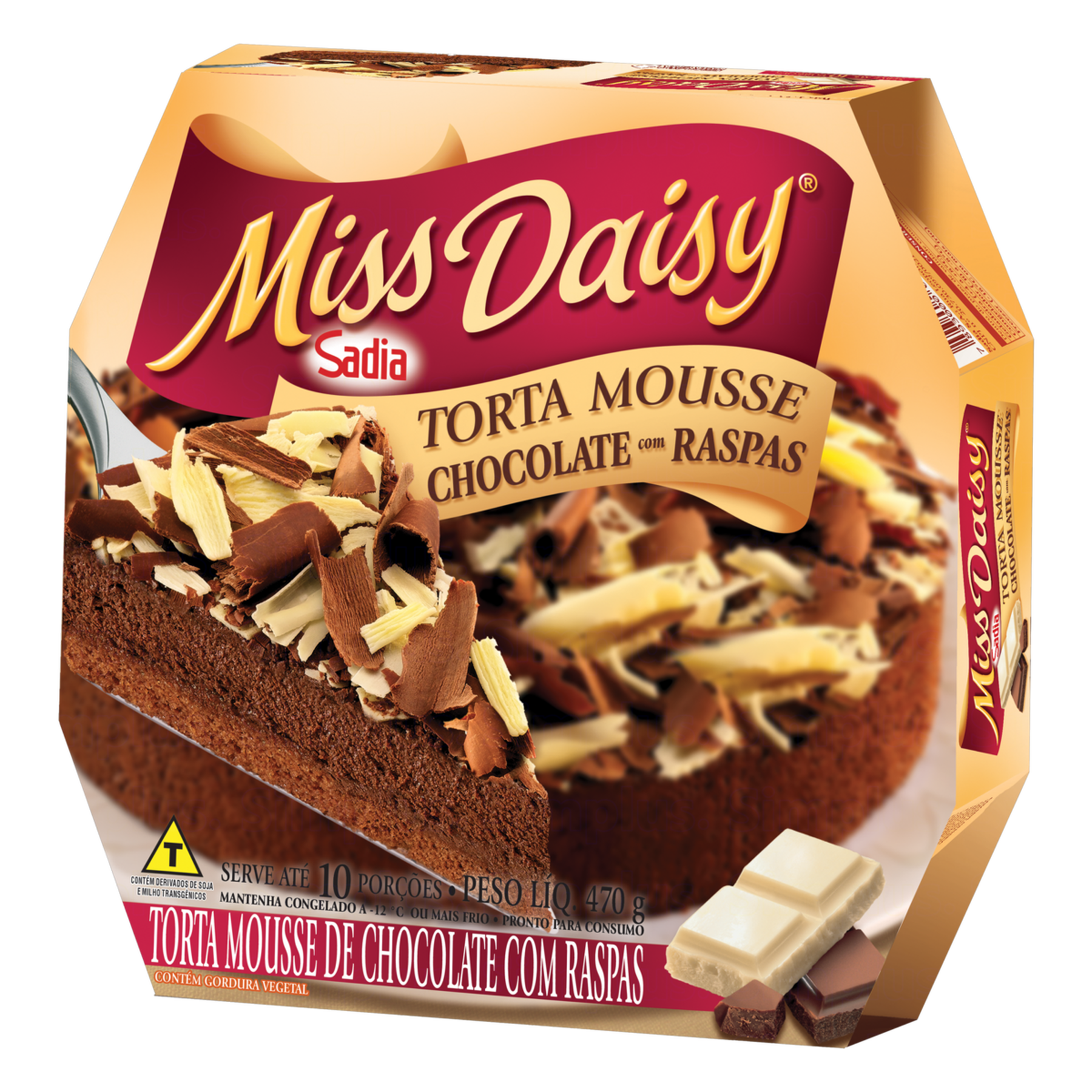 Torta Mousse de Chocolate com Raspas Miss Daisy Caixa 470g