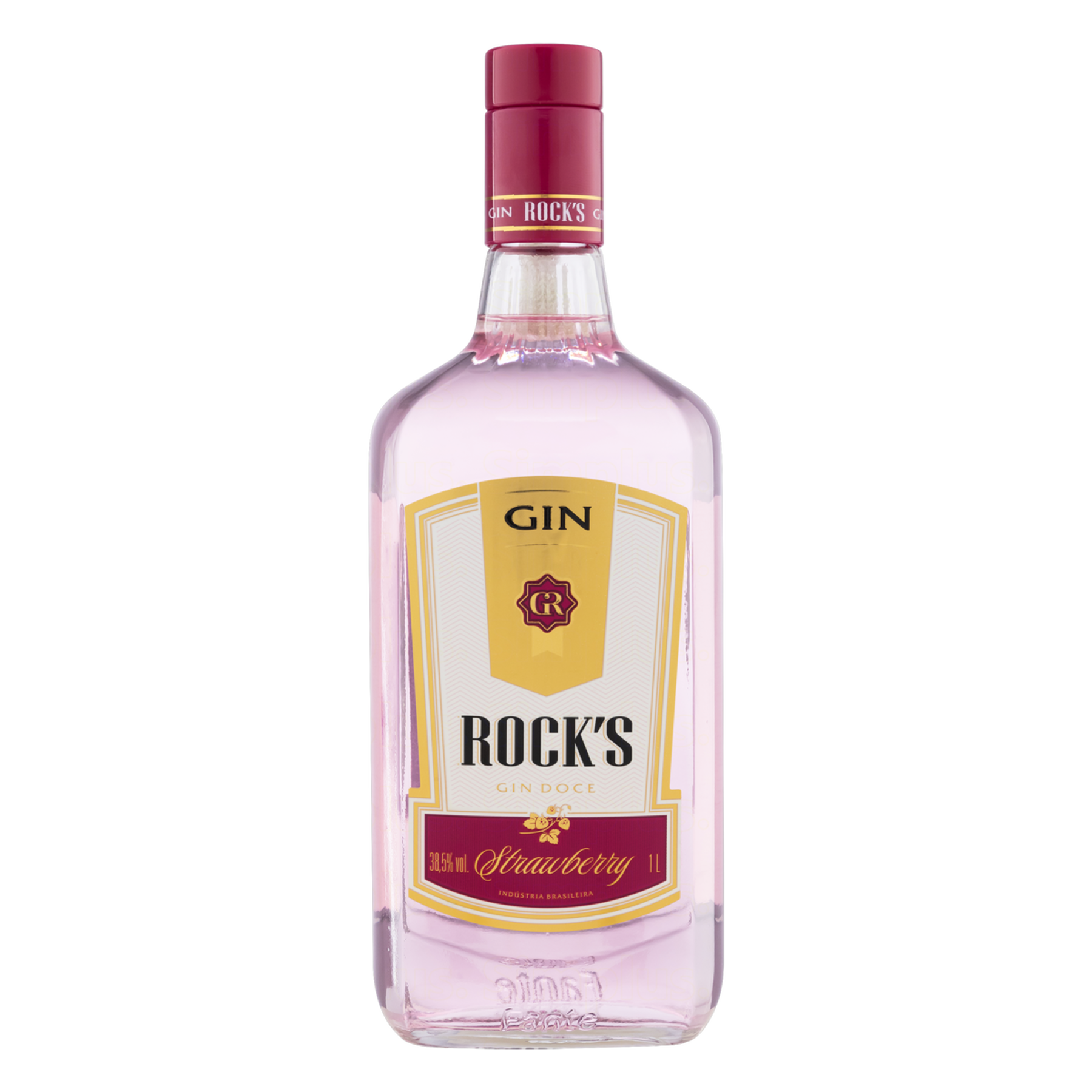 Gin Doce Strawberry Rock's Garrafa 1l
