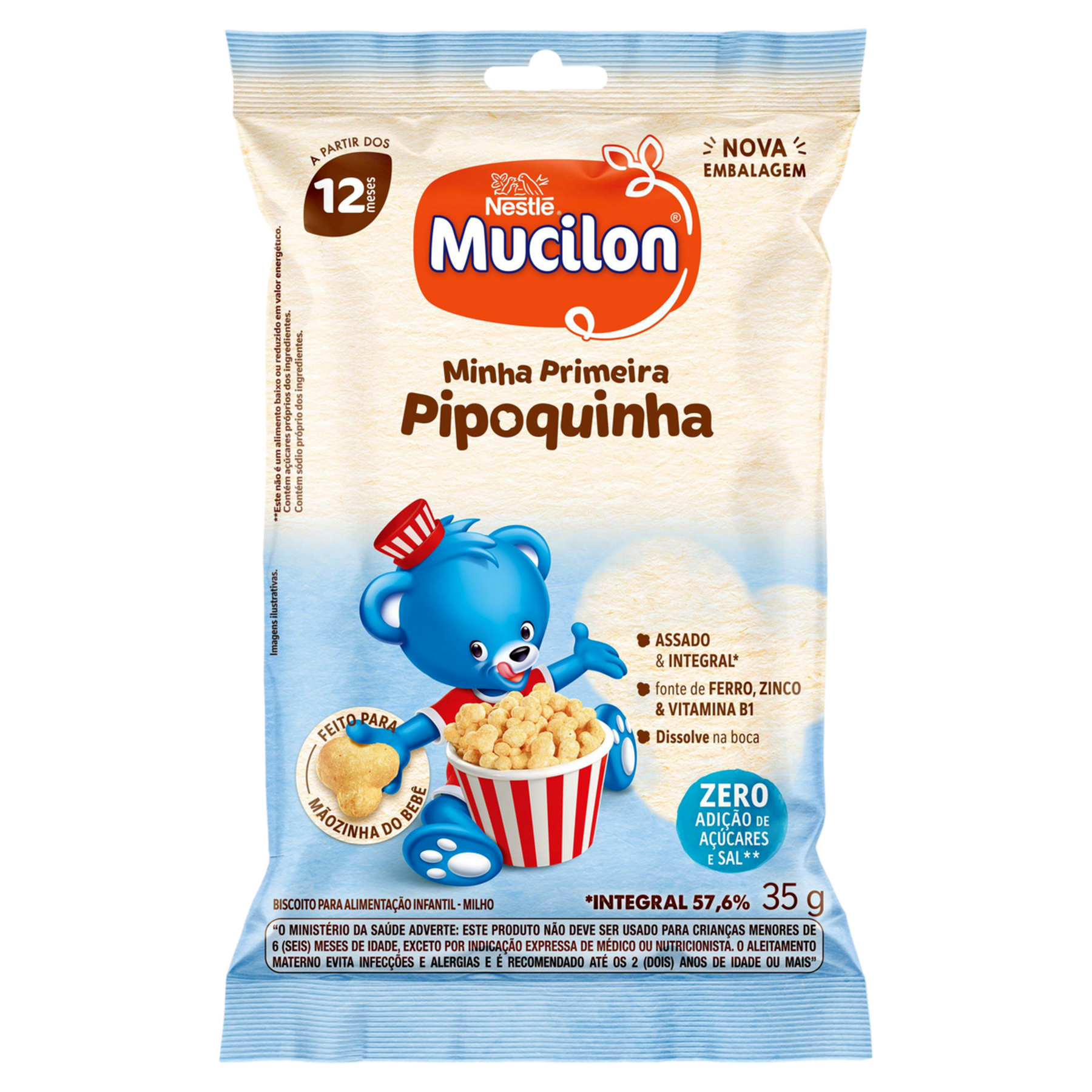 Snack Mucilon Pipoquinha Milho 35g&nbsp;