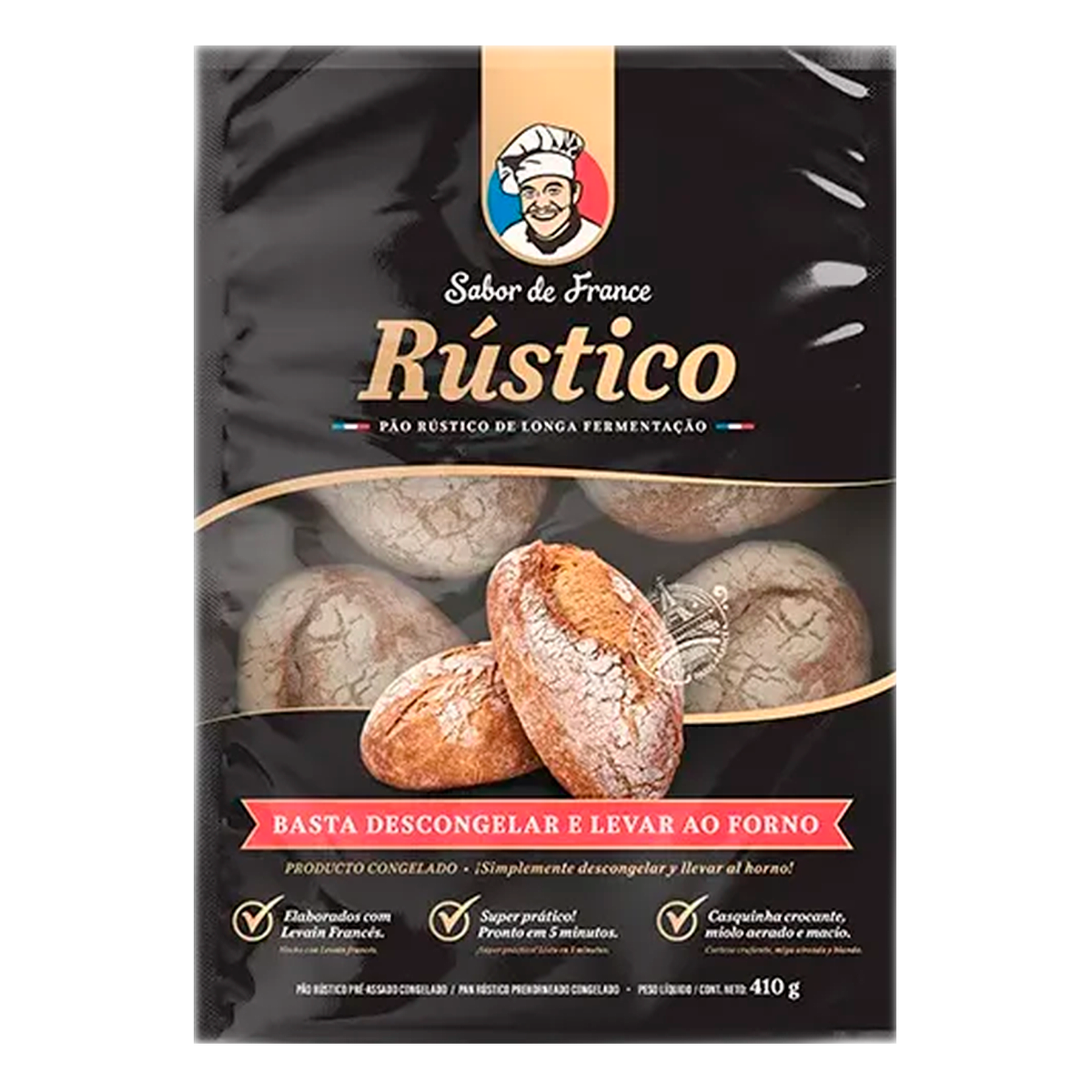 P&atilde;o R&uacute;stico Sabor de France Pacote 410g