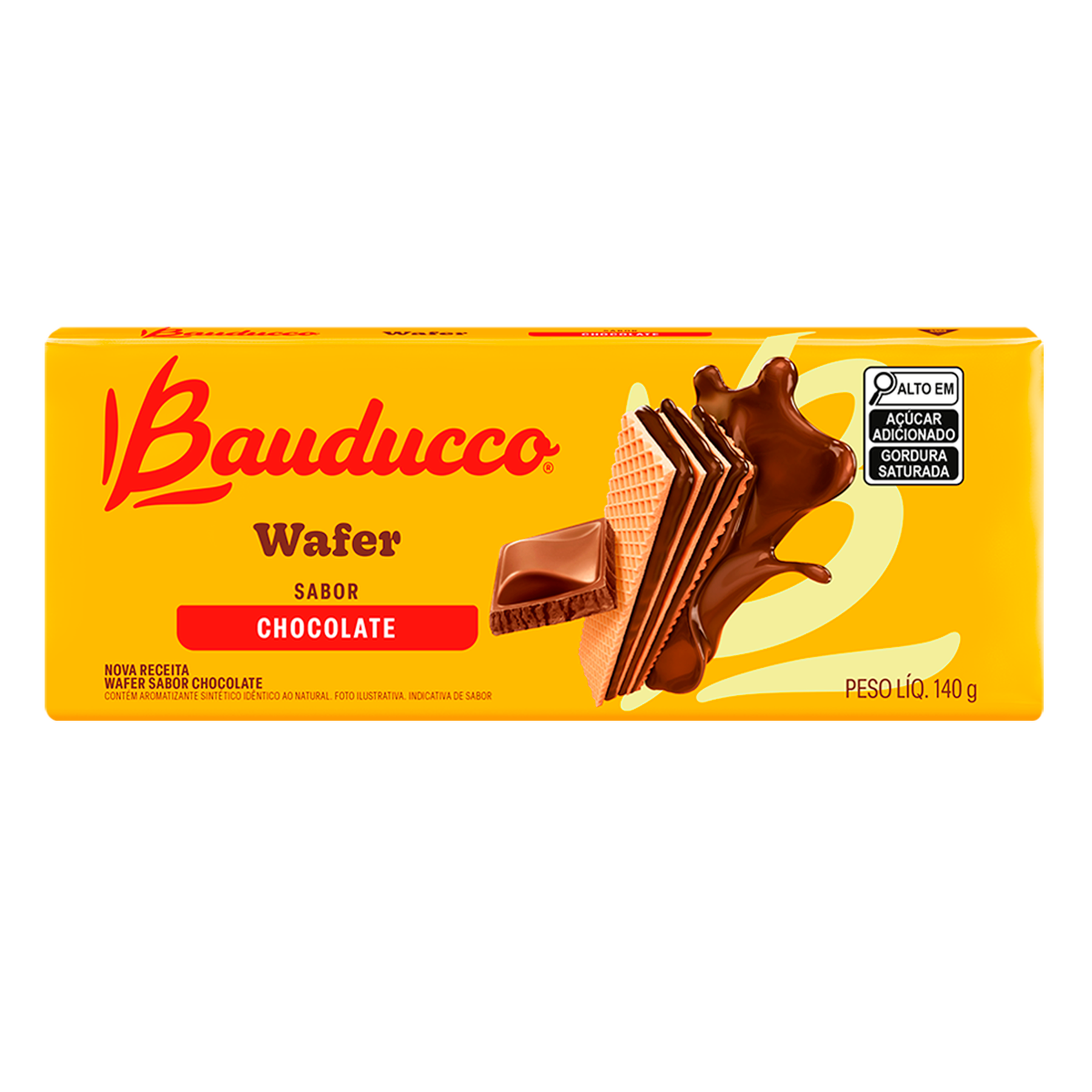 Biscoito Wafer Chocolate Bauducco 140g