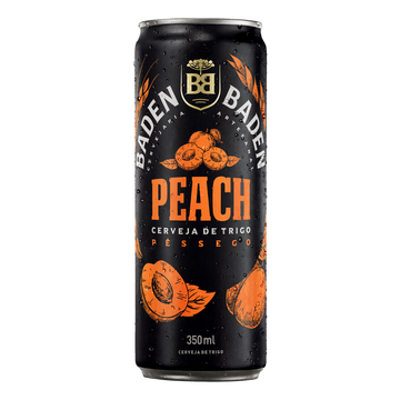 Cerveja Peach Pêssego Baden Baden Lata 350ml