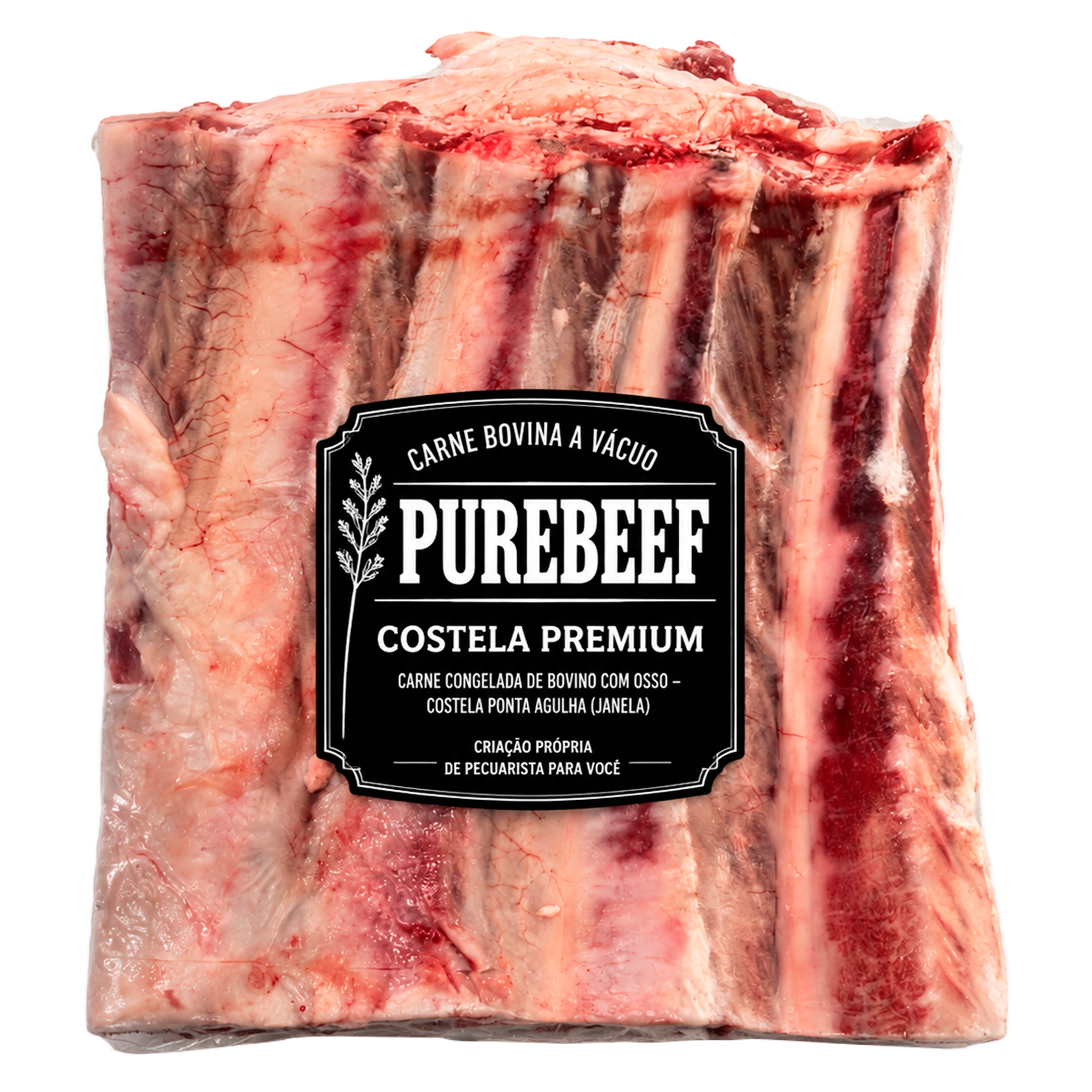 Costela Premium Bovina Congelada Purebeef Cry aprox. 1.200g