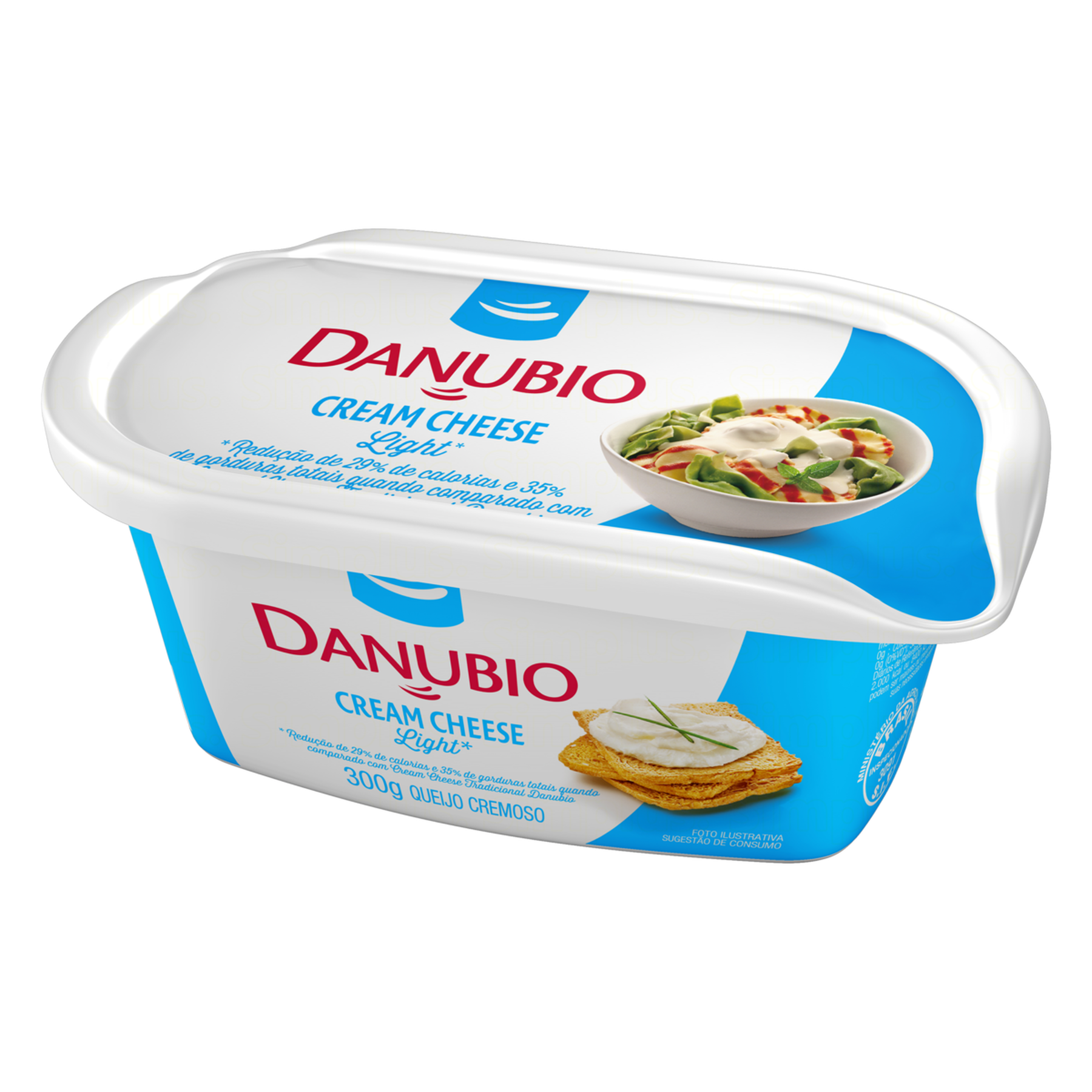 Queijo Cream Cheese Light Danubio Pote 300g