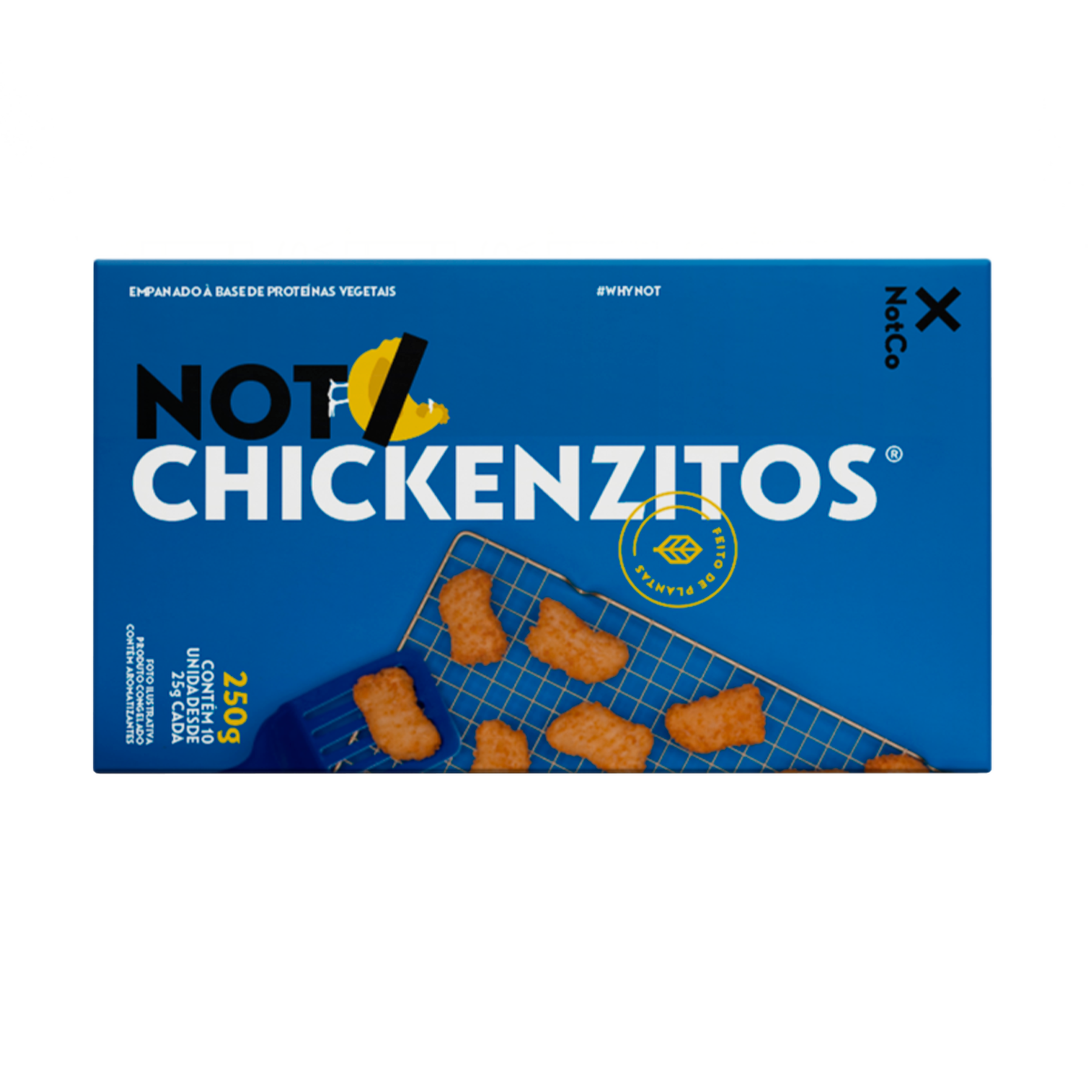 Empanado Vegetal Not Chickenzitos NotCo Caixa 250g C/10 Unidades
