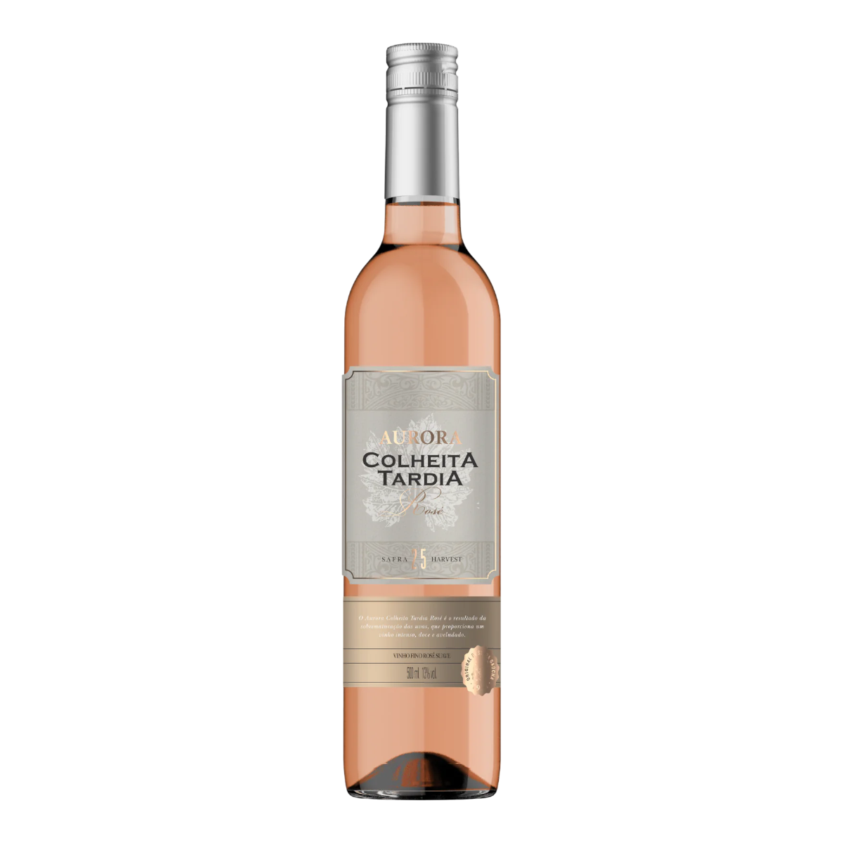 Vinho Ros&eacute; Suave Colheita Tardia Aurora Garrafa 500ml