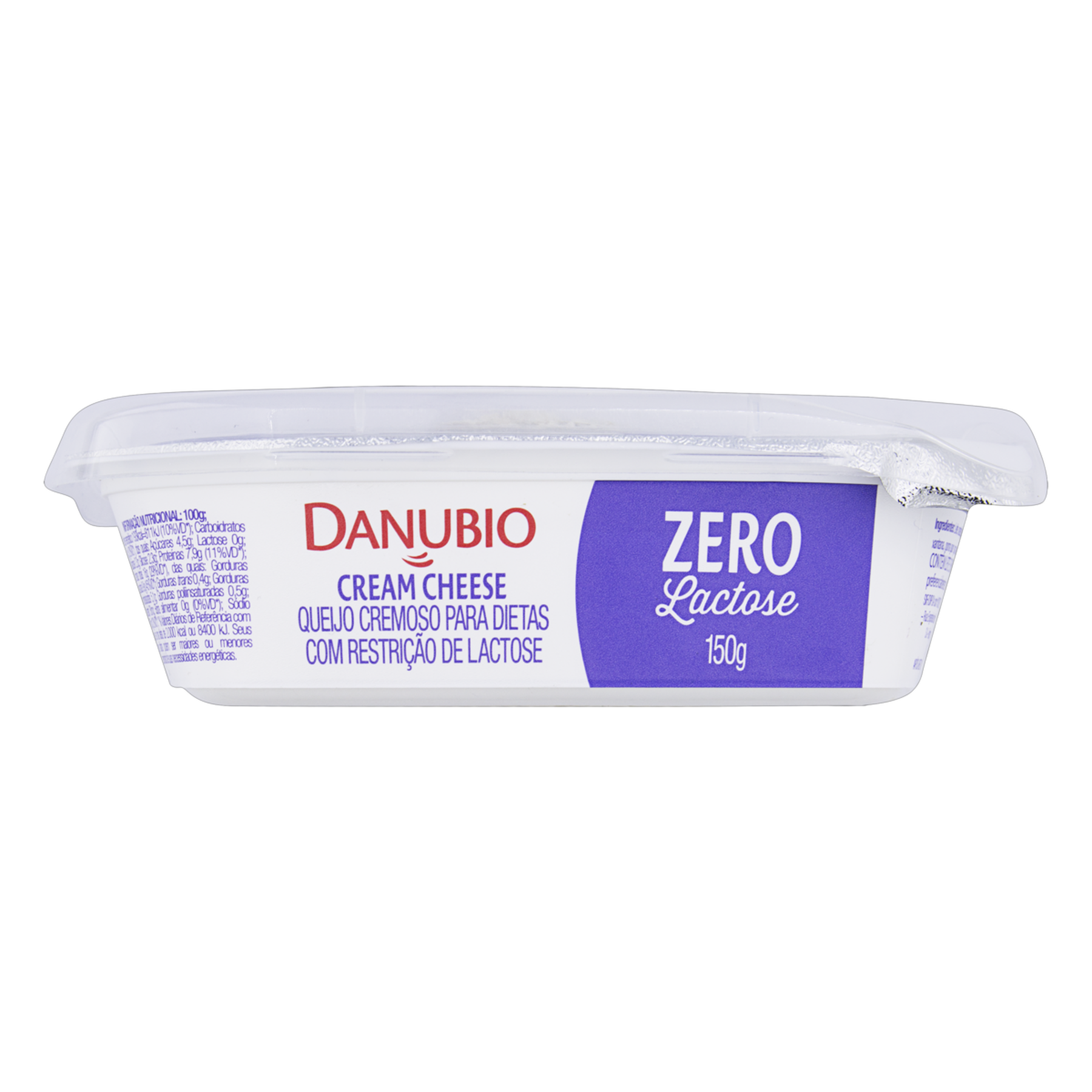 Queijo Cream Cheese Light Zero Lactose Danubio Pote 150g