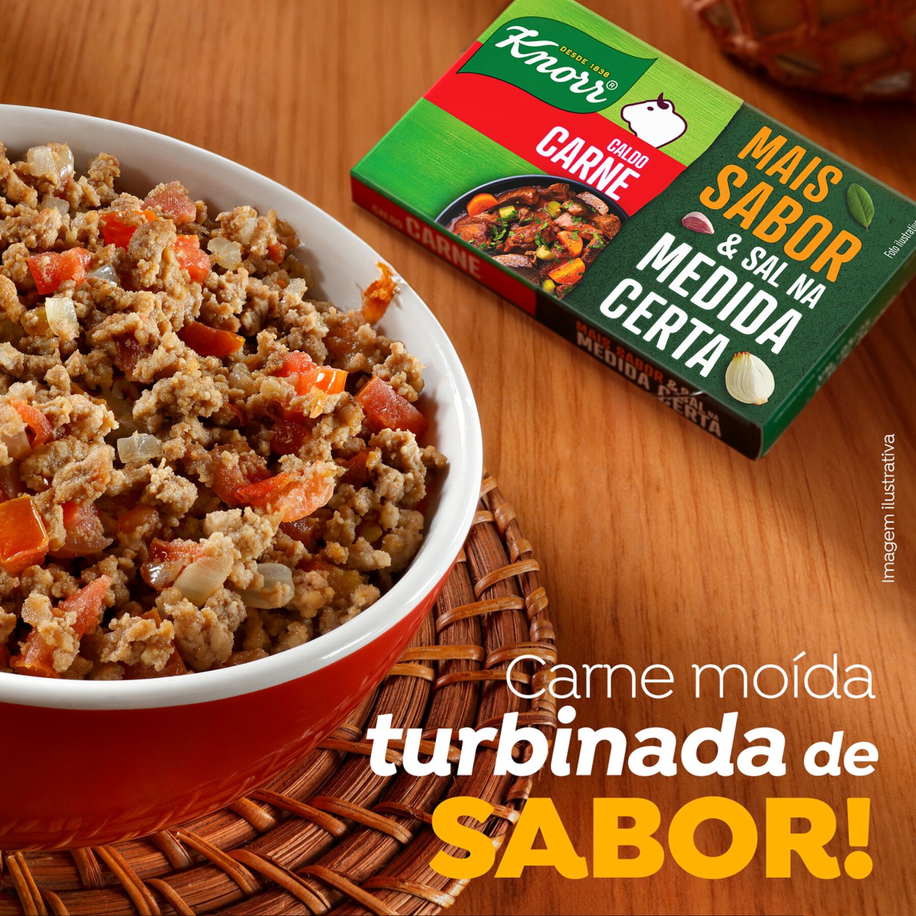 Caldo em Tablete Carne Knorr Caixa 57g 6 Unidades