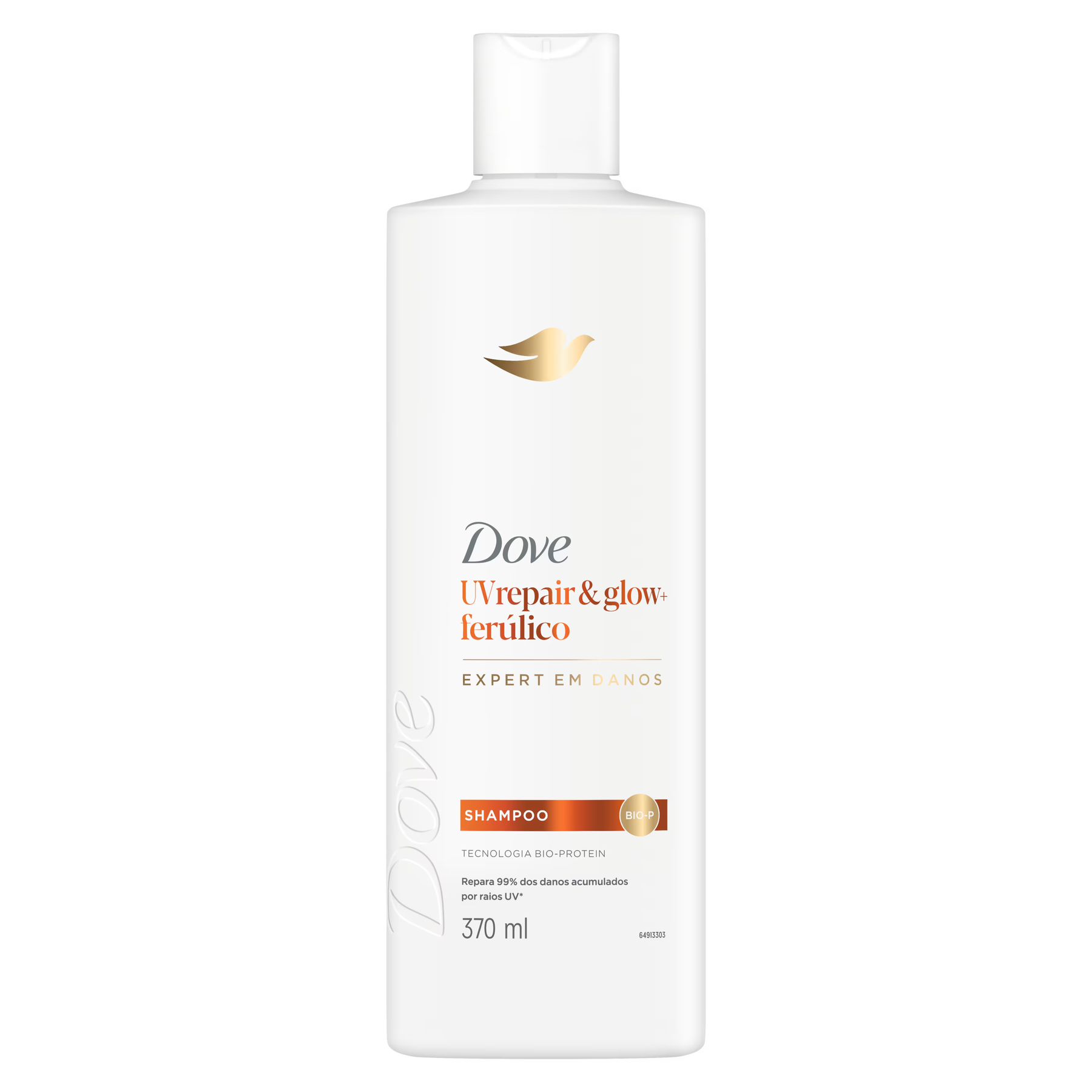Shampoo Dove UV Repair e Glow + Fer&uacute;lico Frasco 370ml