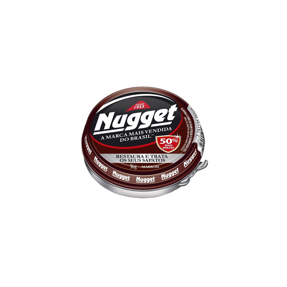 Polidor de Sapato Pasta Marrom Nugget Pote 36g
