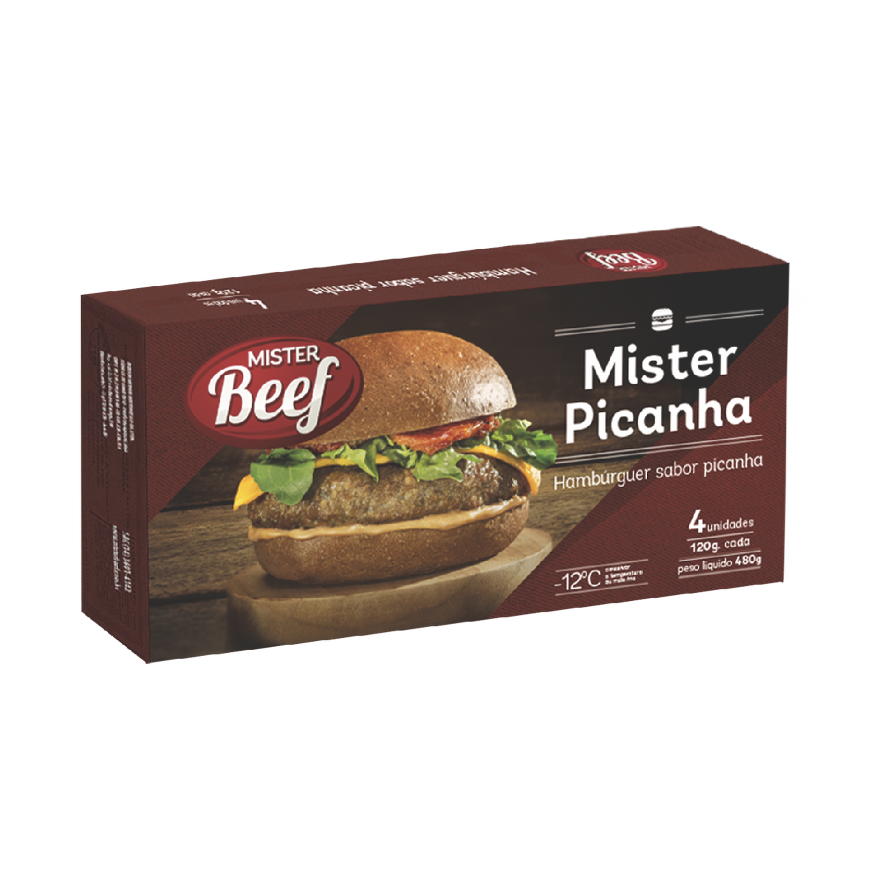 Hambúrguer Picanha Mister Beef 480g
