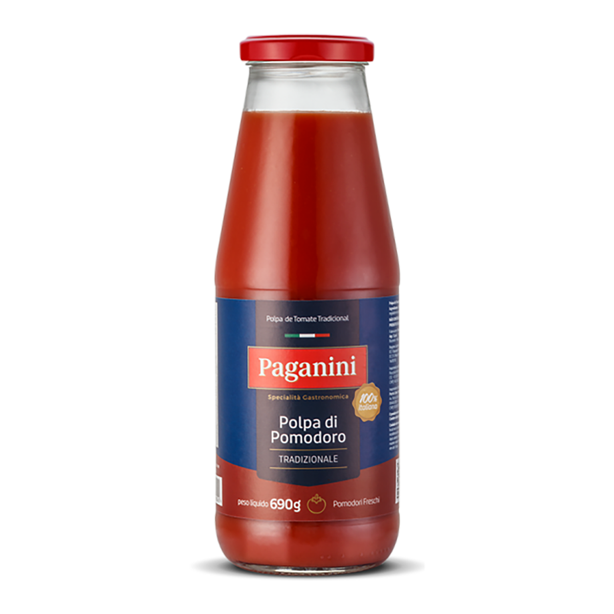 Polpa de Tomate Tradicional Paganini Vidro 690g